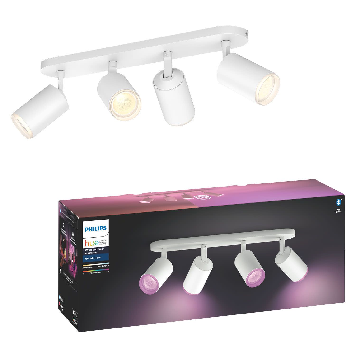 Εικόνα 1 του Philips Hue Fugato Quadruple Spotlight White