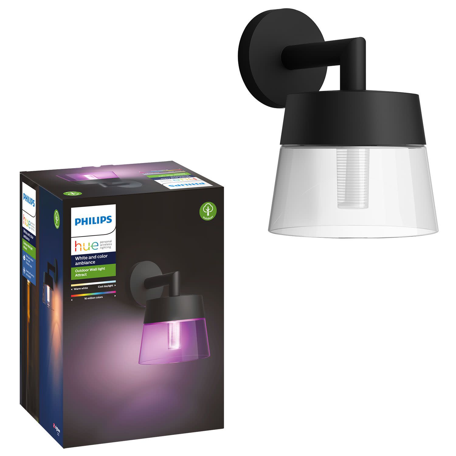 Εικόνα 1 του Philips Hue Attract Wall Latern Spotligh