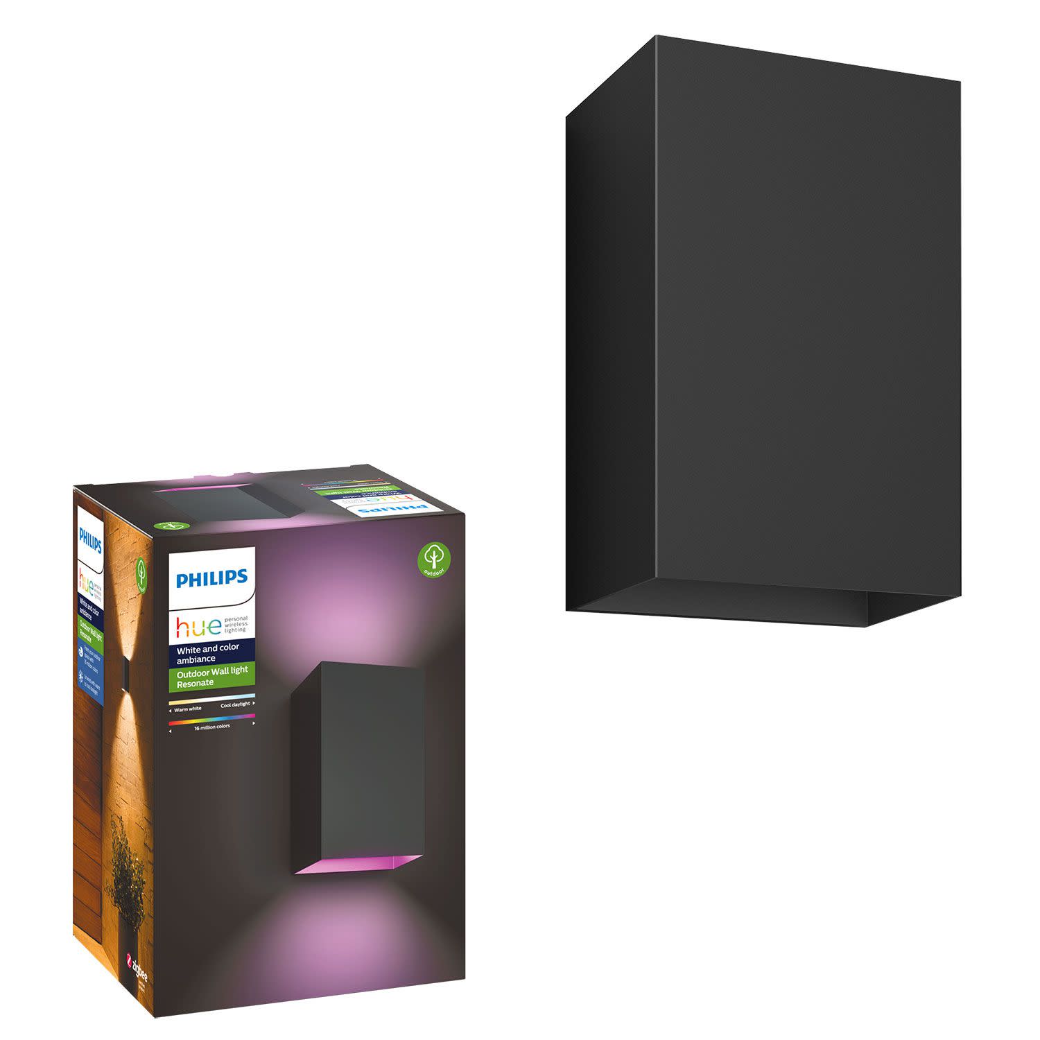 Εικόνα 1 του Philips Hue Resonate Wall Latern Spotlight Black