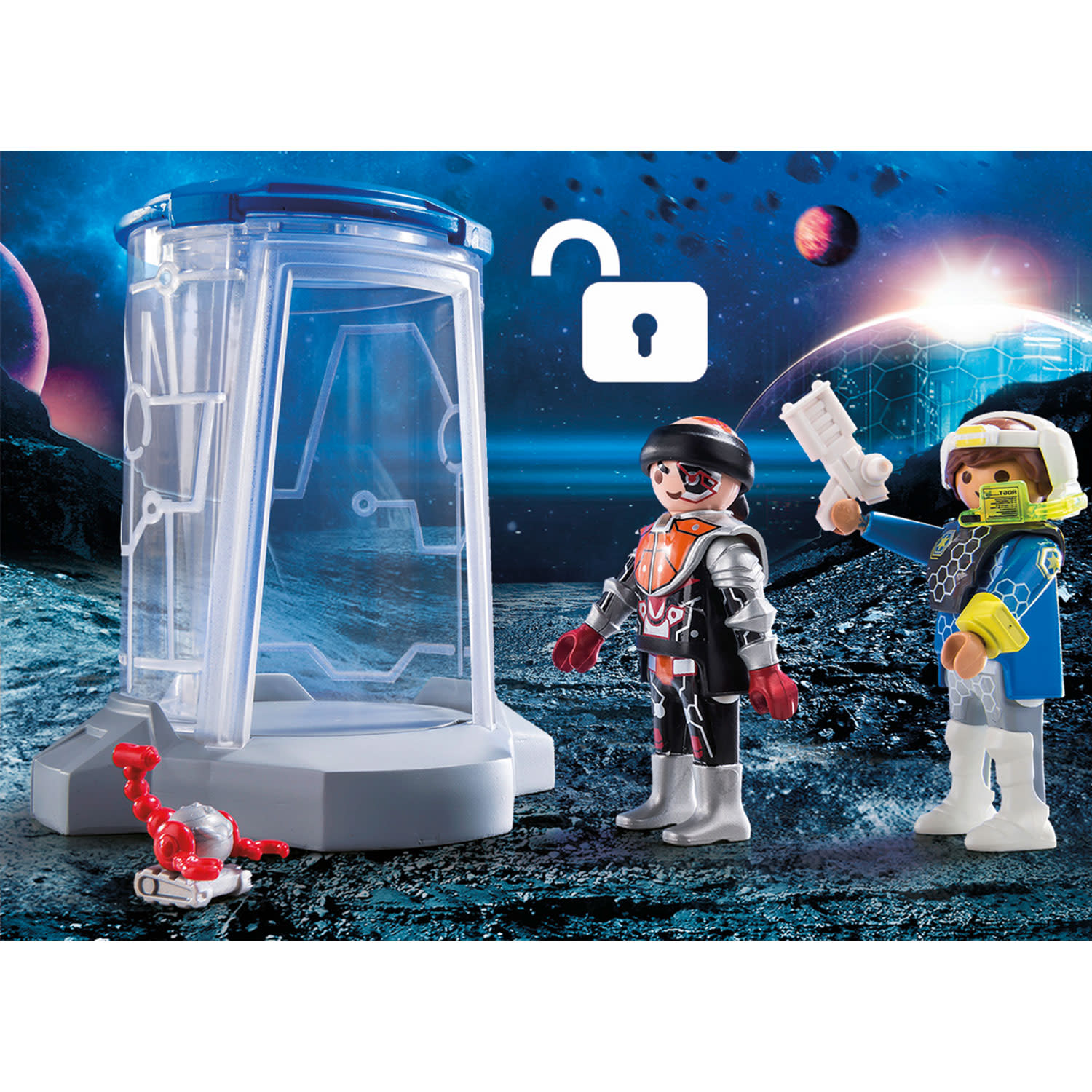 Κάνε κλικ για να δεις την εικόνα 3 του playmobil 70009 SuperSet Σταθμός Διαστημικής Αστυνομίας