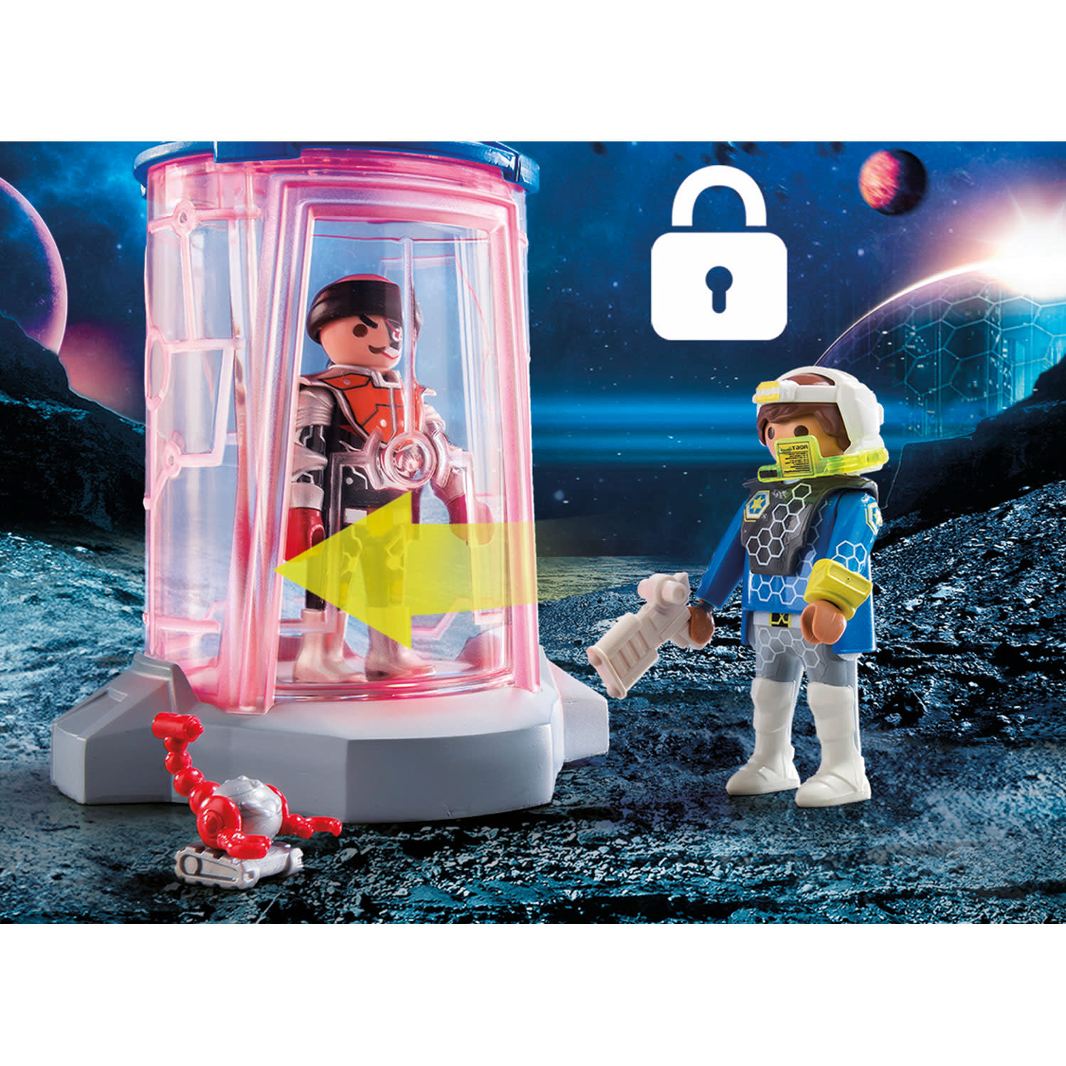 Κάνε κλικ για να δεις την εικόνα 4 του playmobil 70009 SuperSet Σταθμός Διαστημικής Αστυνομίας