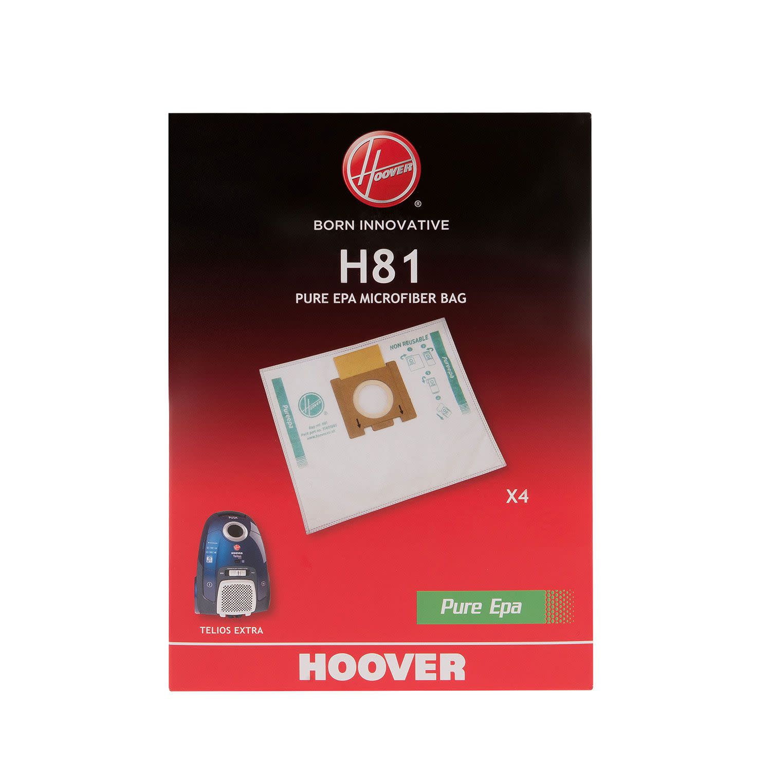 Κάνε κλικ για να δεις την εικόνα 1 του Hoover Σακούλες Σκούπας H81 Telios Ex