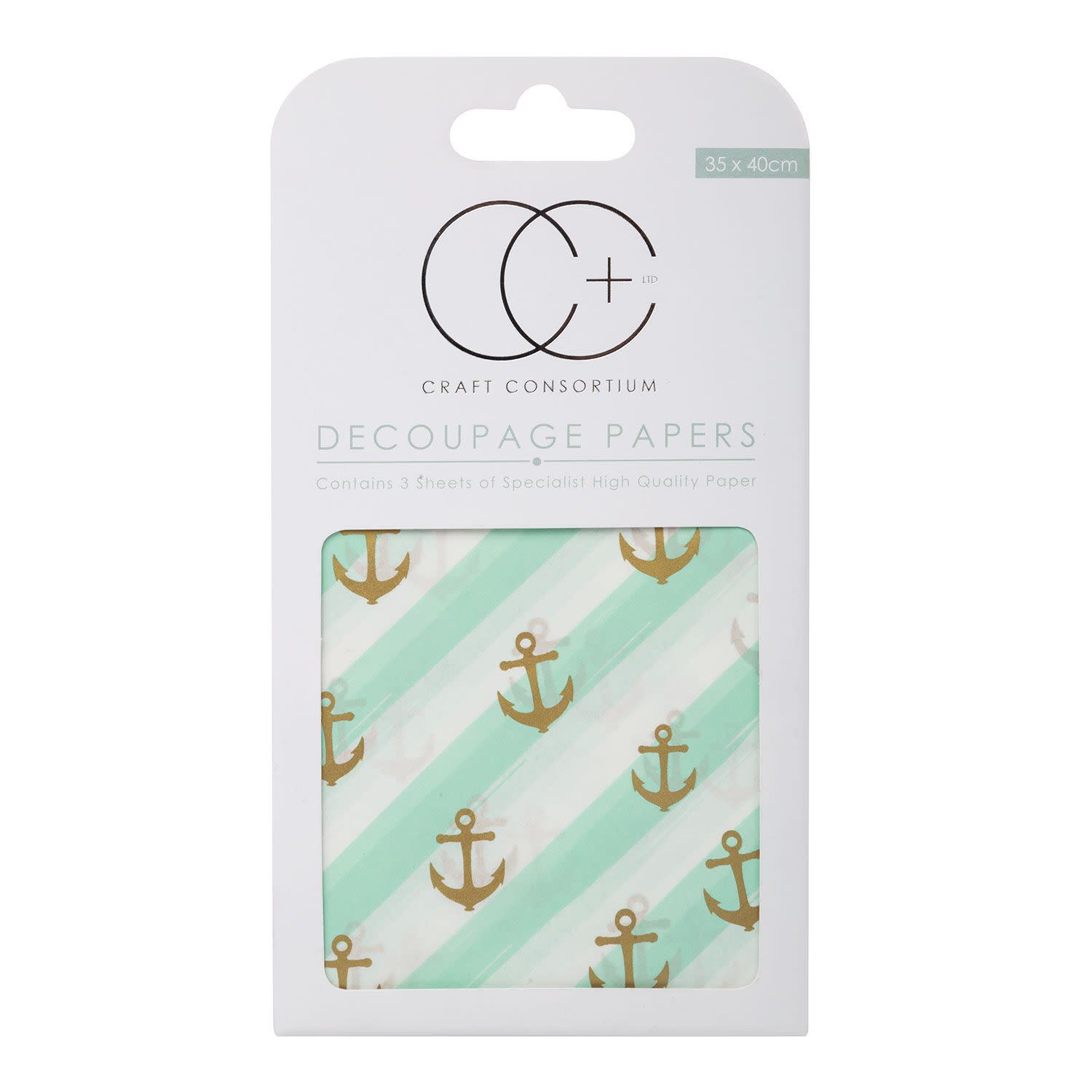 Χαρτί Decoupage Anchors Away 3τεμ.
