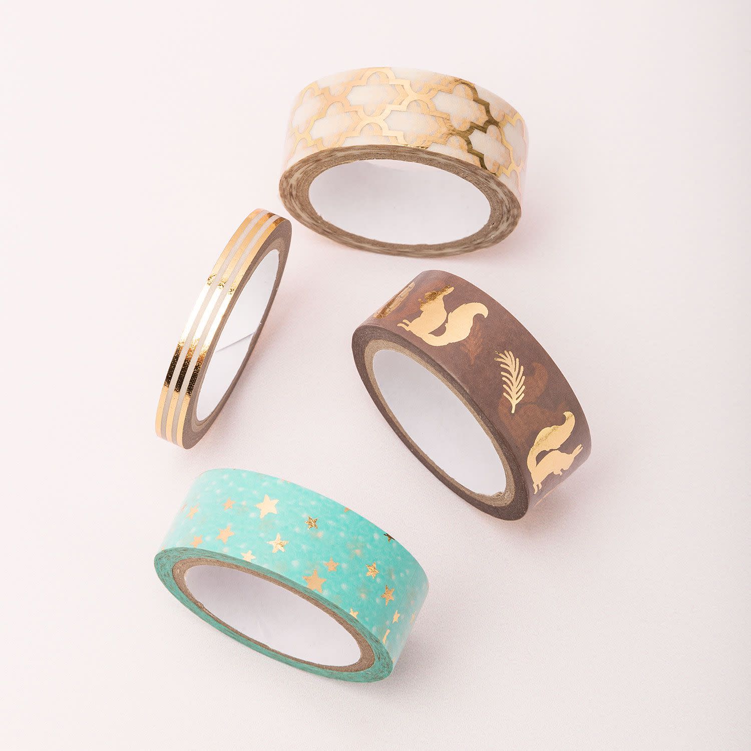 Folia Washi Tape 'Nuts' 4τεμ.