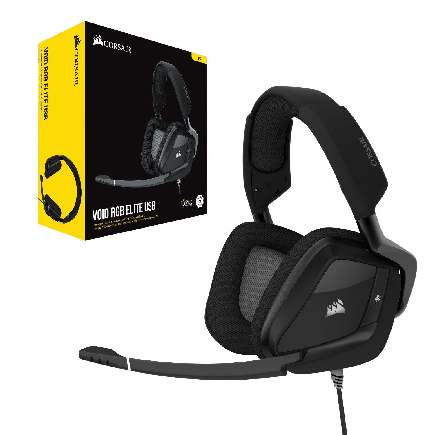 Εικόνα 3 του Corsair Gaming Headset Void RGB Elite Carbon 7.1