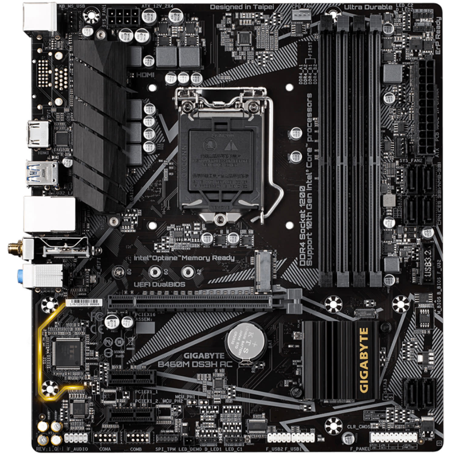 Εικόνα 2 του Gigabyte Motherboard B460M DS3H (B460/1200/DDR4)