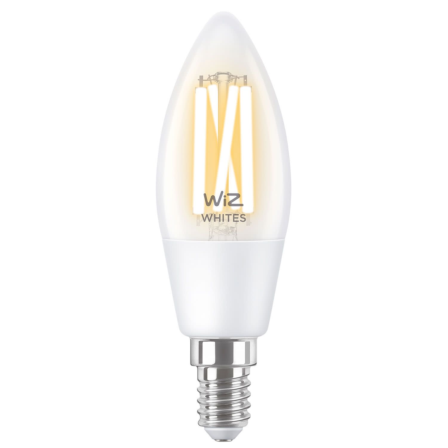Wiz Smart Wi-Fi Clear Candle C35  E14 Tunable White