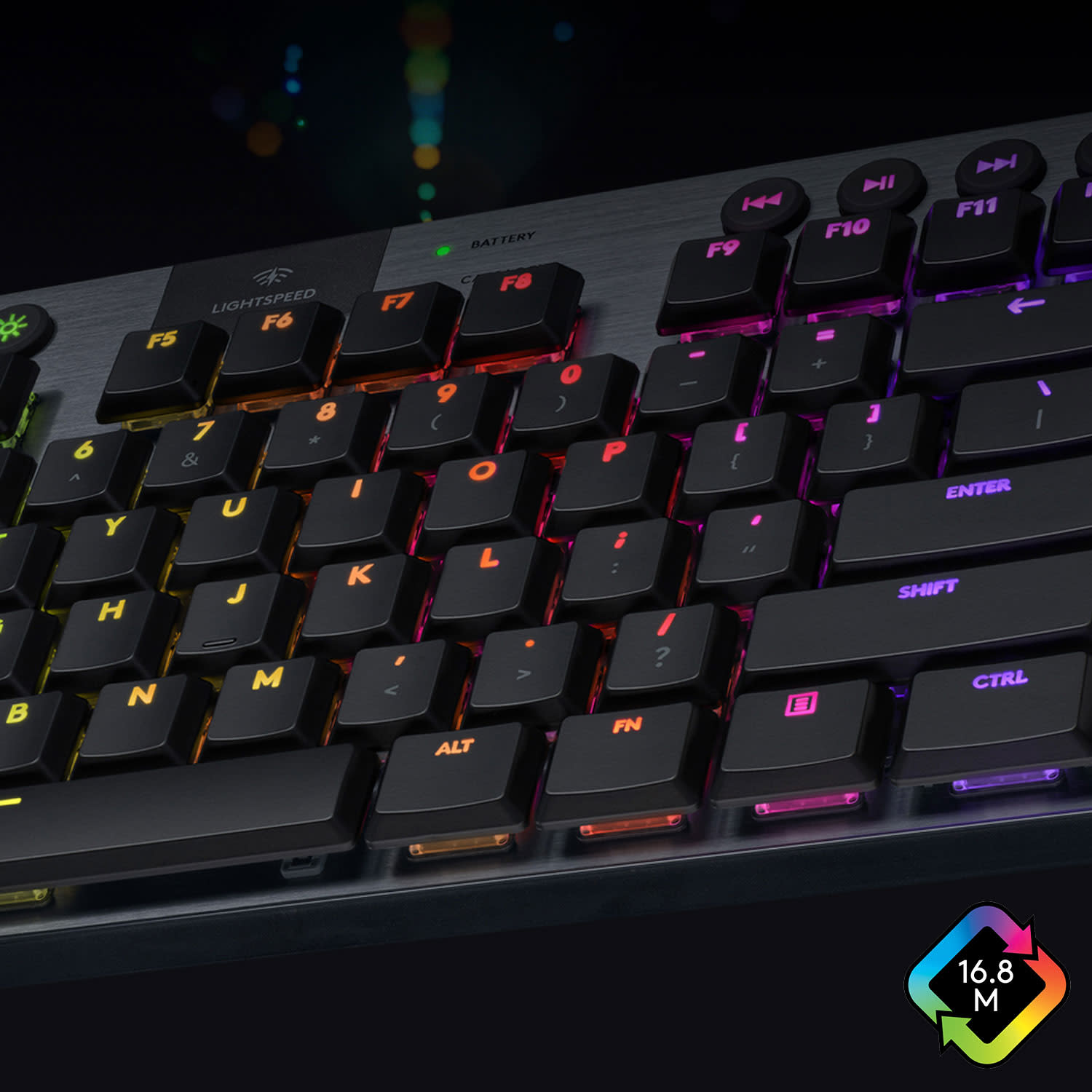 Εικόνα 10 του Logitech Πληκτρολόγιο G915 RGB Carbon TKL Tactile Switches Ασύρματο
