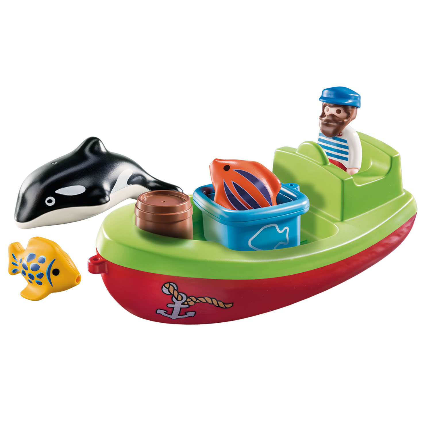 Κάνε κλικ για να δεις την εικόνα 2 του playmobil 1·2·3 Αλιευτικό Σκάφος 70183
