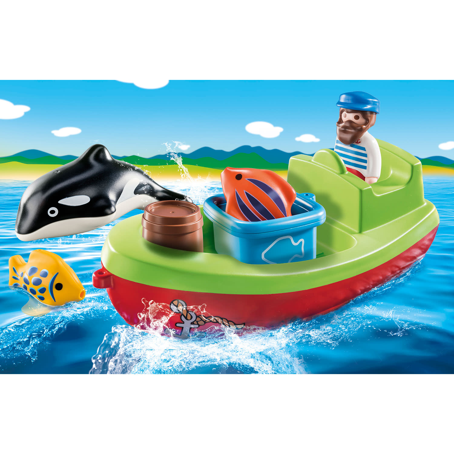 Κάνε κλικ για να δεις την εικόνα 3 του playmobil 1·2·3 Αλιευτικό Σκάφος 70183