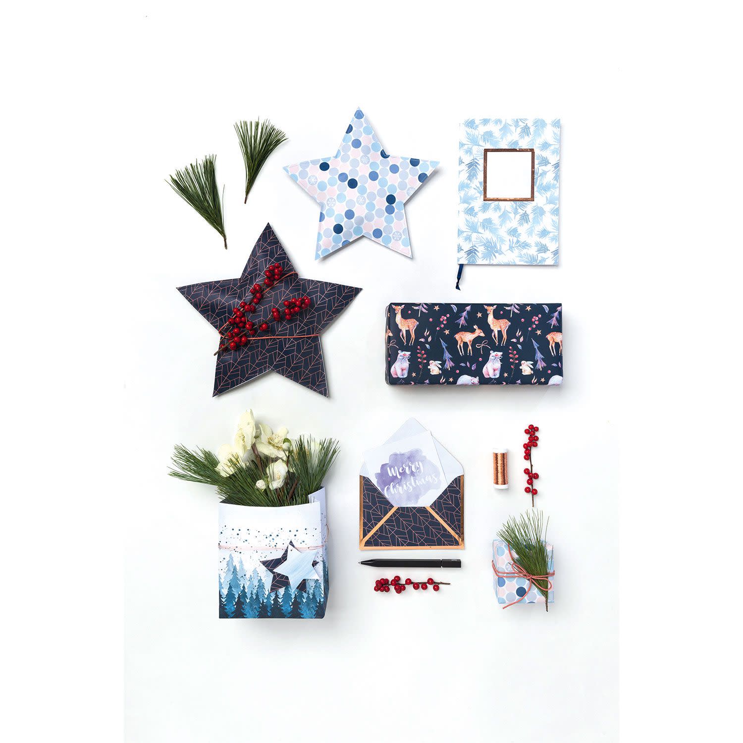 Εικόνα 2 του Folia Χαρτί Περιτυλίγματος Winter Time 17,5x25cm 10 Φύλλα