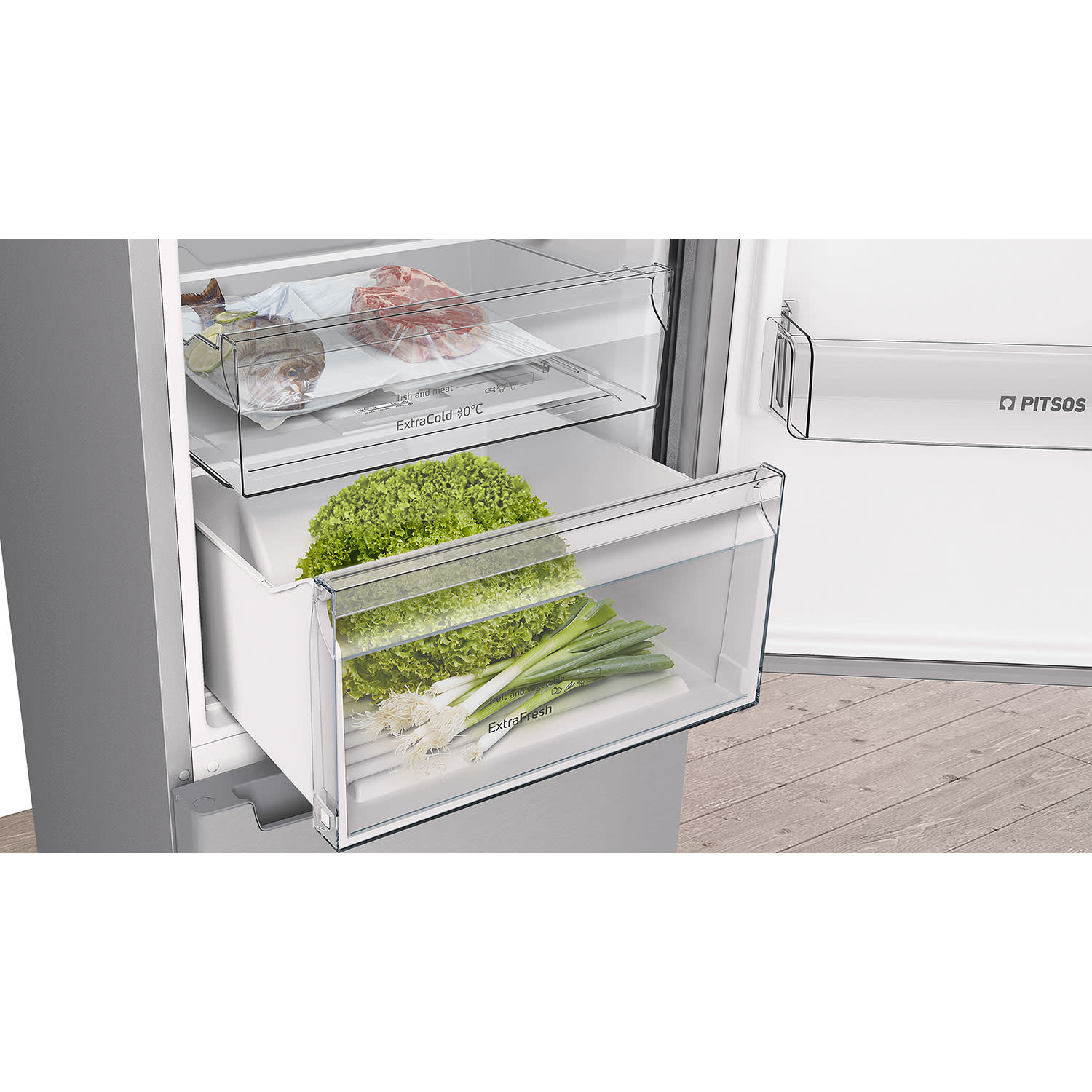 Εικόνα 7 του Pitsos PKNB39VLE2 Ψυγειοκαταψύκτης Inox