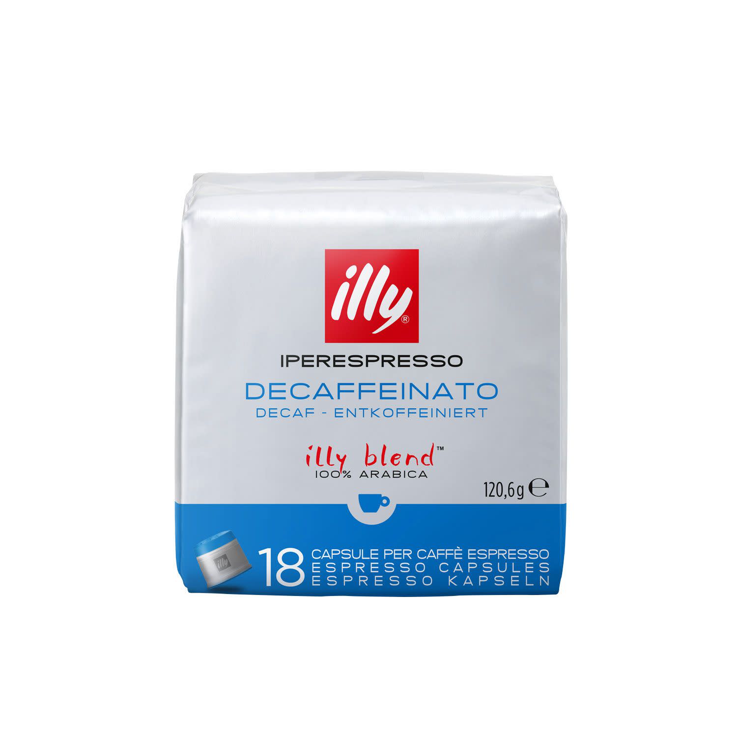 Κάνε κλικ για να δεις την εικόνα 1 του Illy Κάψουλες Iper Cube Decaf. 18 τεμάχια