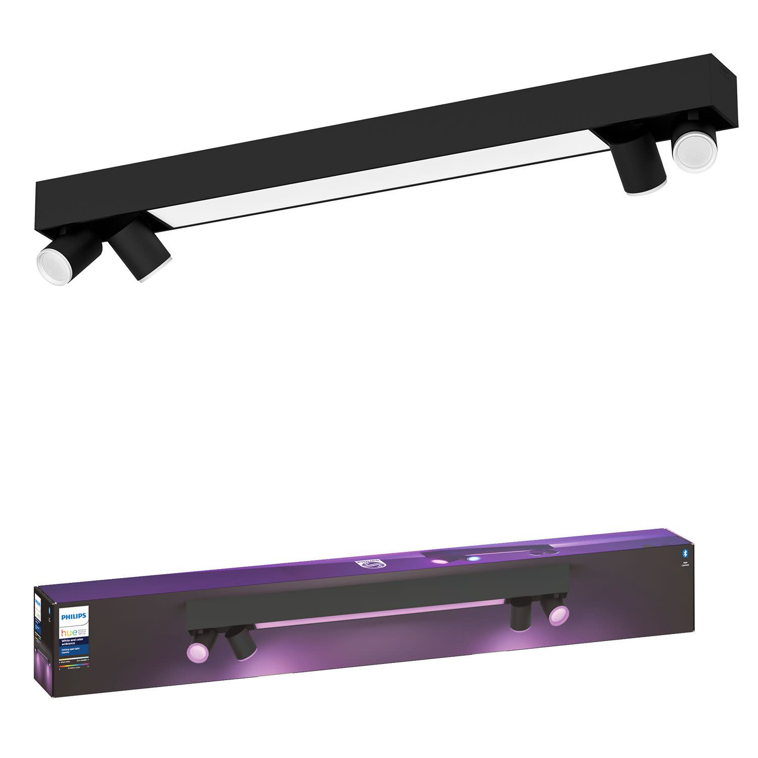 Κάνε κλικ για να δεις την εικόνα 2 του Philips Hue Centris Special Form Black 4x5.7W