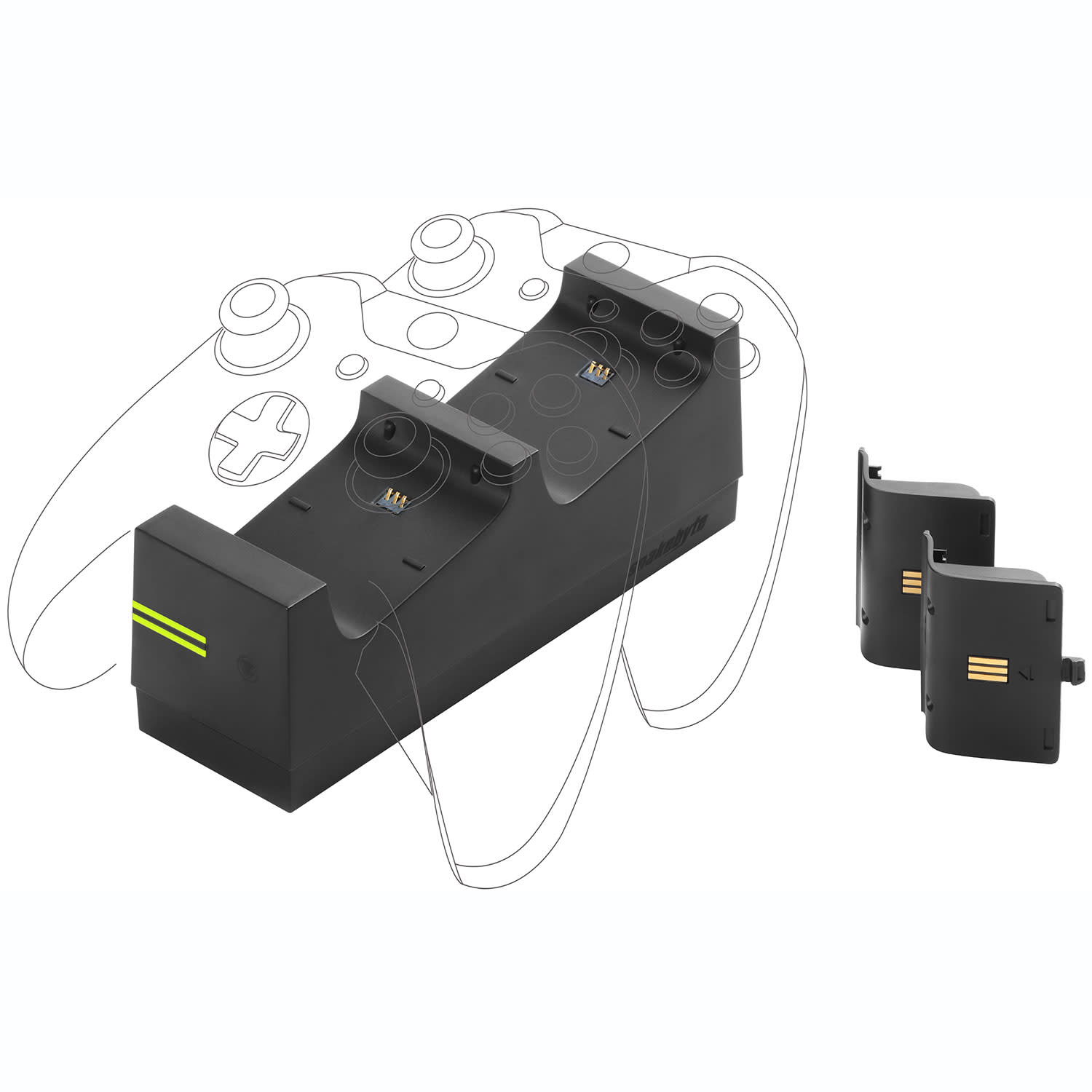 Εικόνα 1 του Snakebyte Twin Charge X Black + 2 x Batteries Xbox One