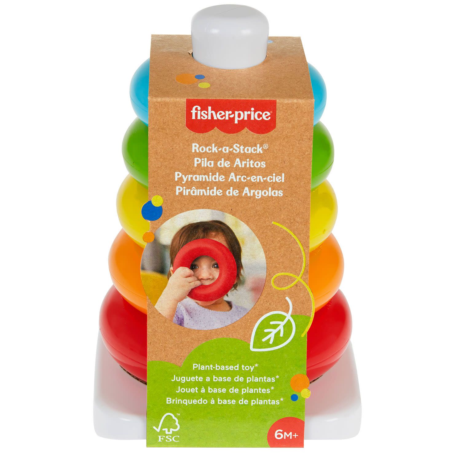 Εικόνα 1 του Fisher Price Πυραμίδα (Οικολογική)