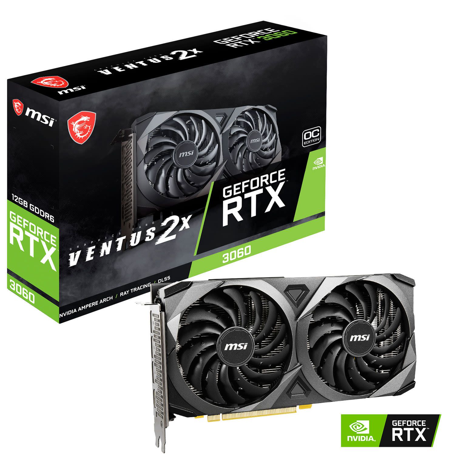 MSI VGA GeForce RTX 3060 VENTUS 2X OC 12 GB