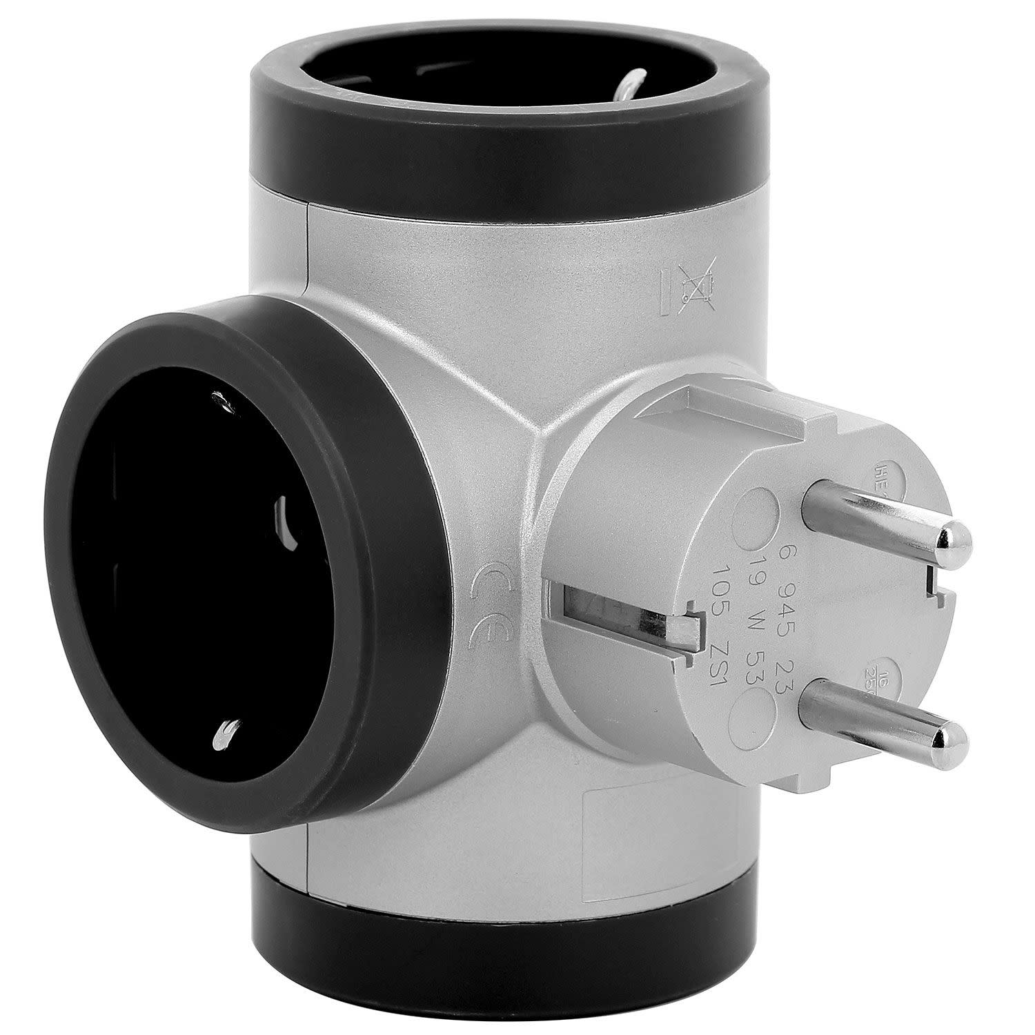 Εικόνα 1 του Legrand Πολύπριζο 3 Θέσεων Σούκο Αλουμίνιο