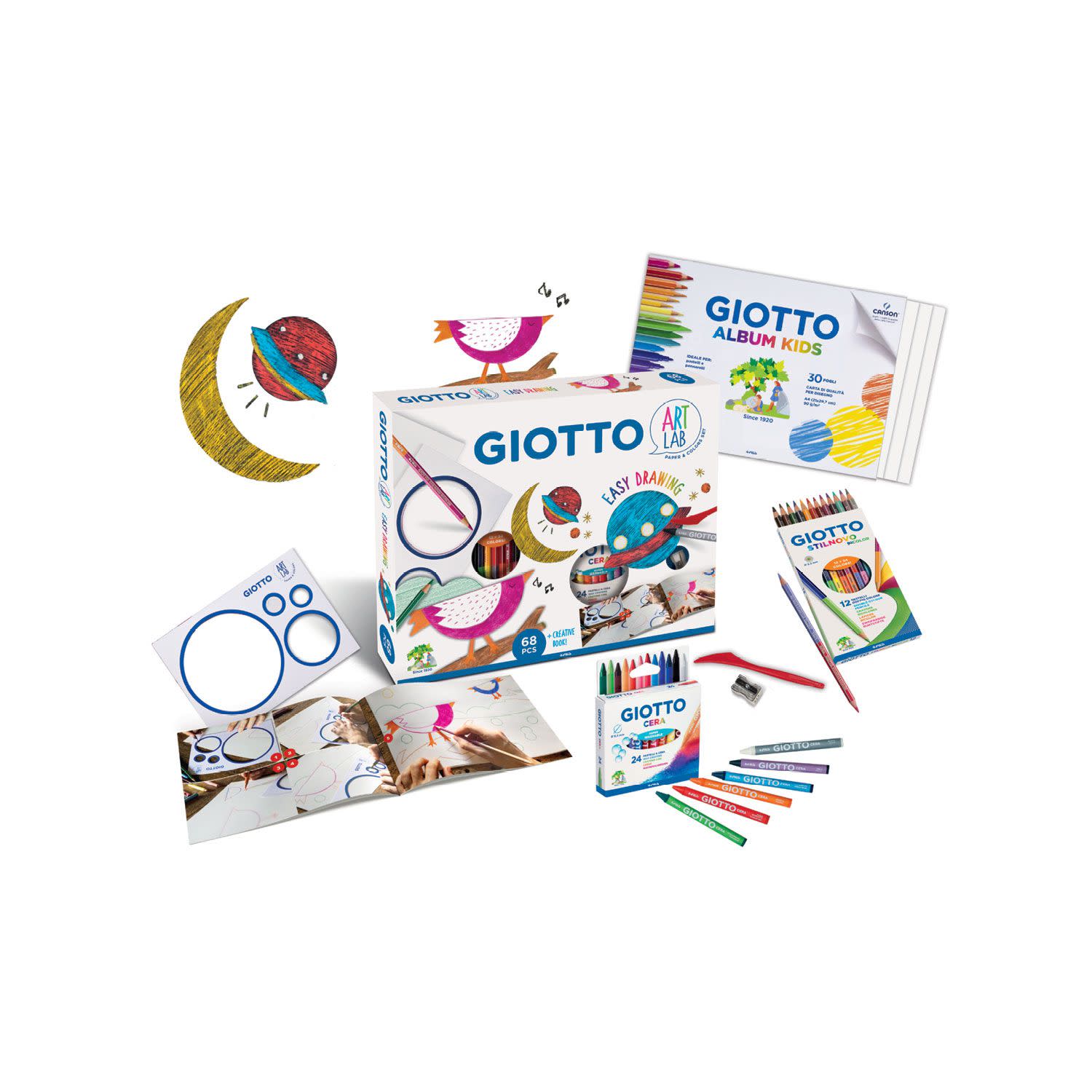 Εικόνα 3 του Giotto Εργαστήριο Ζωγραφικής Easy Drawing 68τεμ.