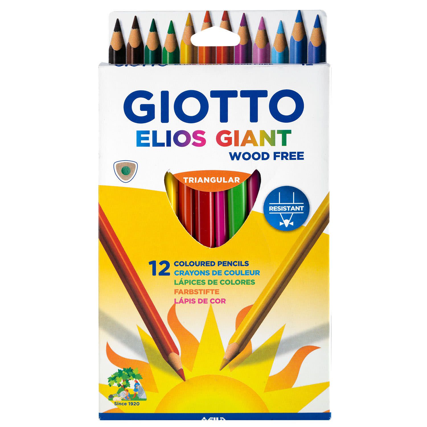 Εικόνα 2 του Giotto Ξυλομπογιές Elios Giant 12τεμ.