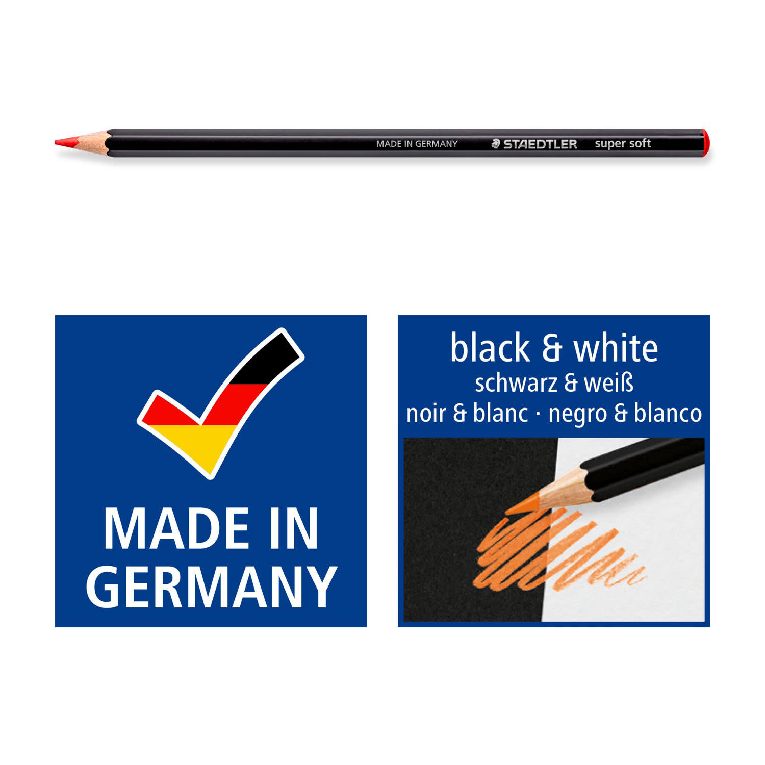 Εικόνα 7 του Staedtler Ξυλομπογιές Super Soft σε μεταλλική κασετίνα 24τεμ.