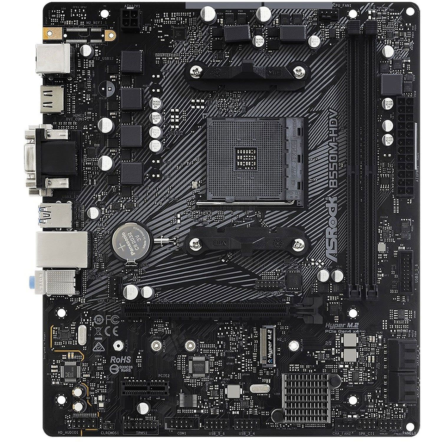 Κάνε κλικ για να δεις την εικόνα 2 του Asrock Motherboard B550M-HDV