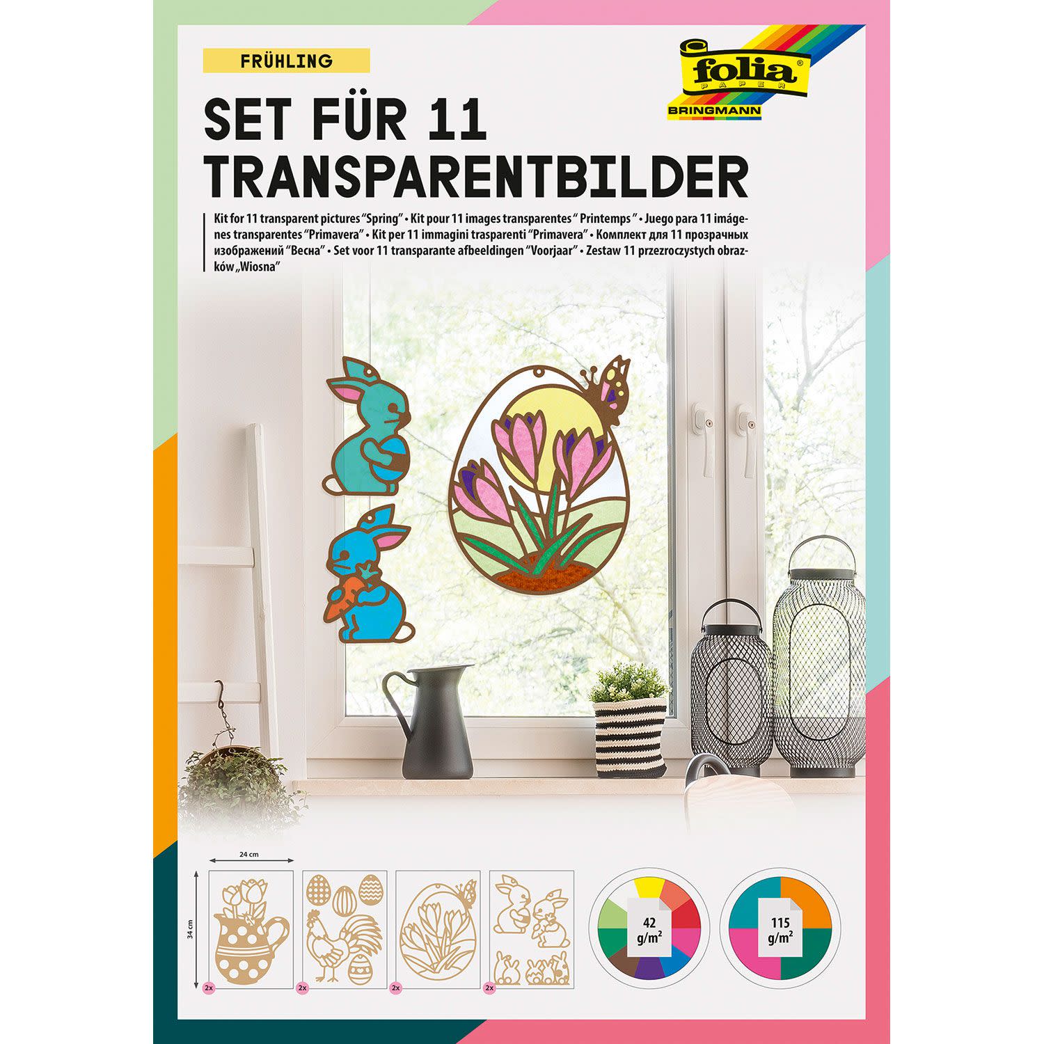 Folia Χαρτιά Χειροτεχνίας με Πασχαλινά Μοτίβα 24*34cm