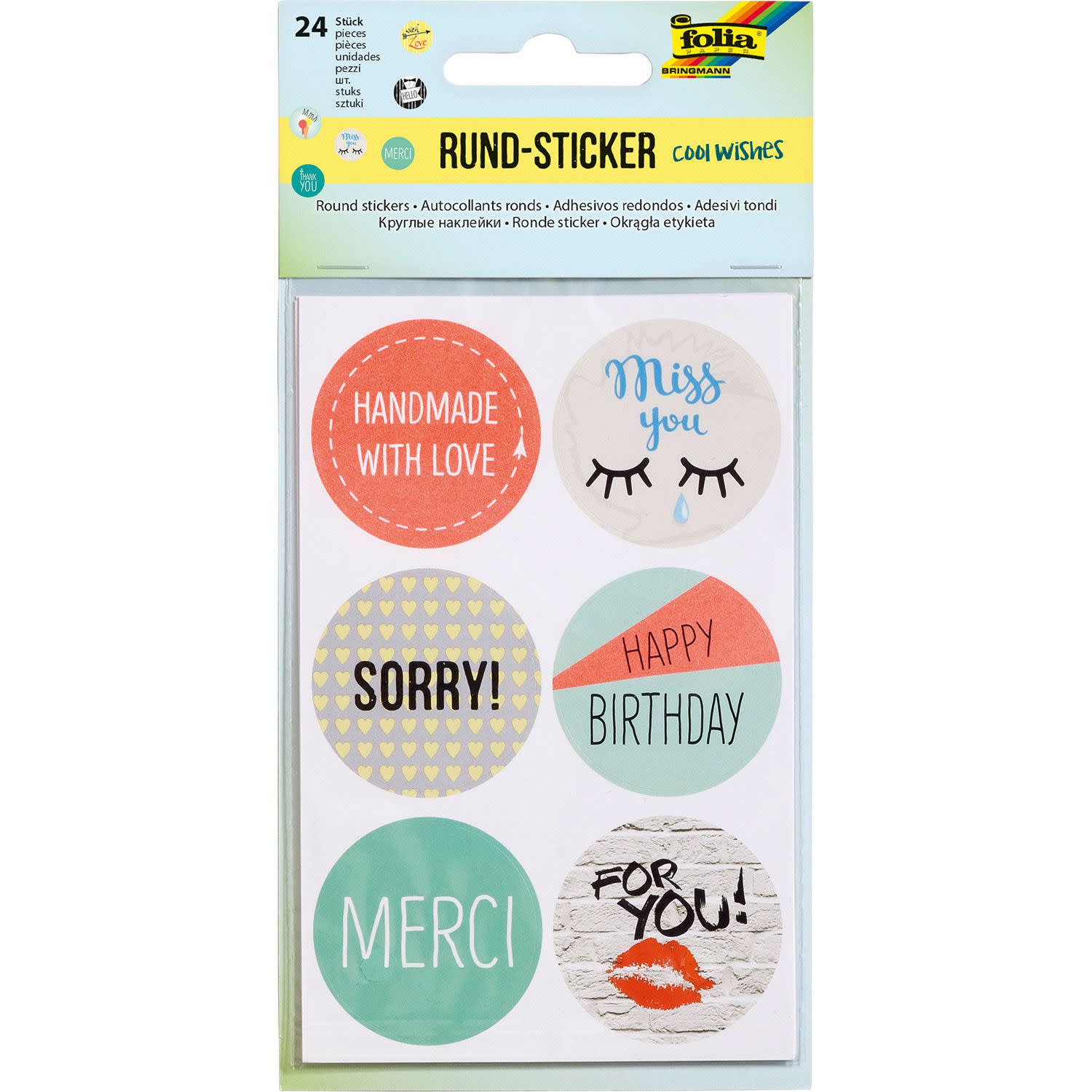 Εικόνα 1 του Folia Αυτοκόλλητα Cool Wishes 24τεμ.