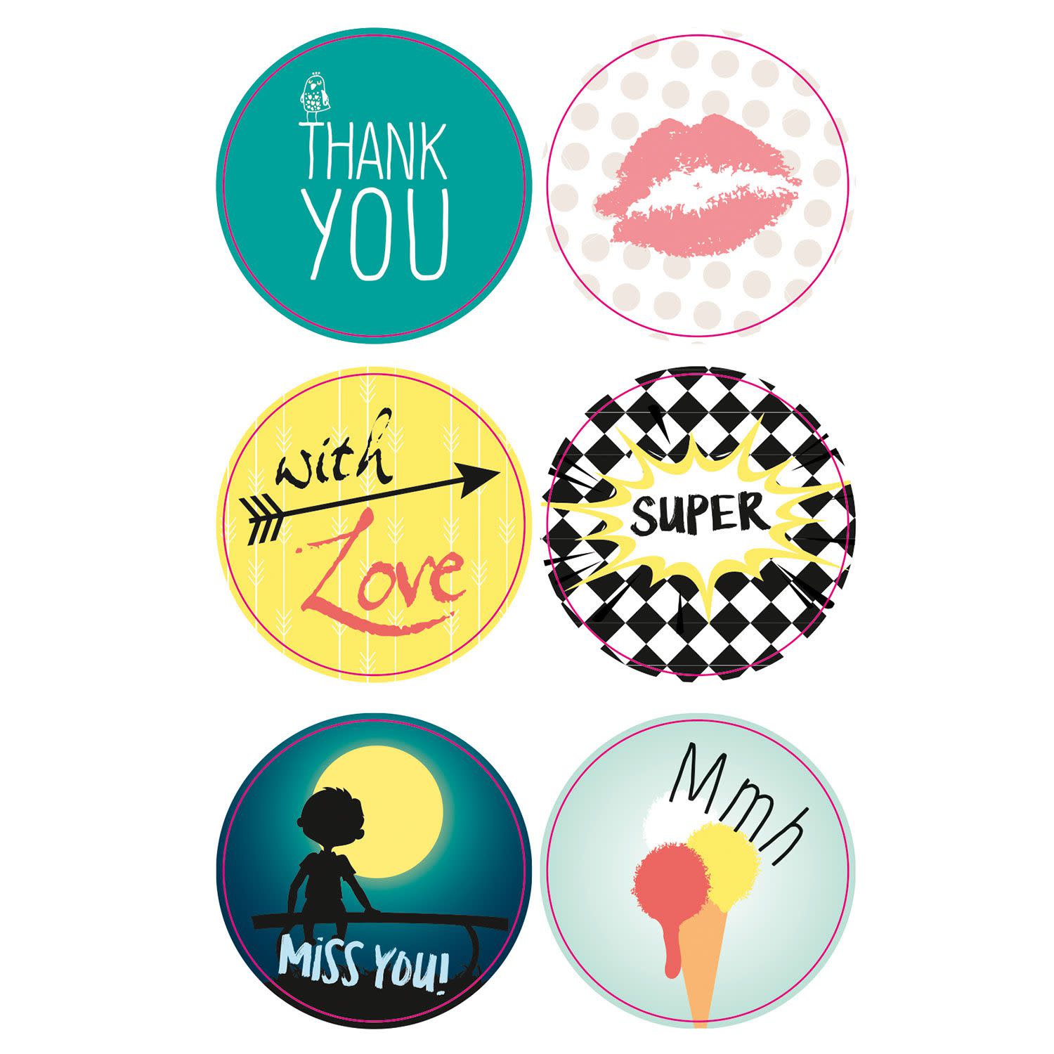 Εικόνα 4 του Folia Αυτοκόλλητα Cool Wishes 24τεμ.