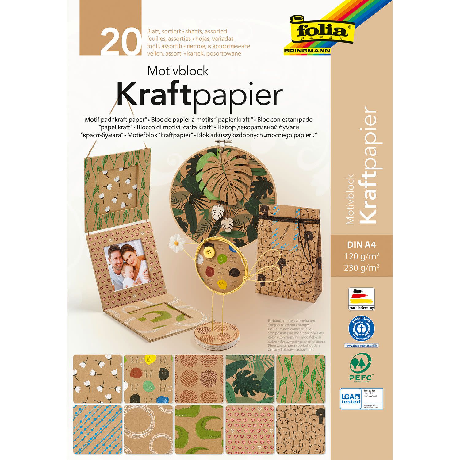 Εικόνα 1 του Folia Χαρτόνια Με Μοτίβα Craft 20Φύλλα