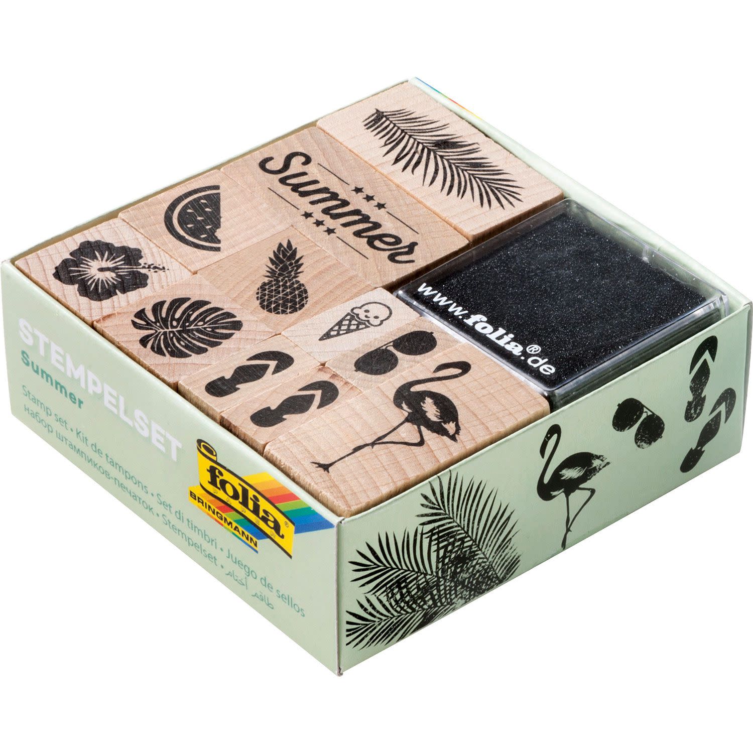 Εικόνα 1 του Folia Ξύλινες Σφραγίδες Summer 13τεμ.