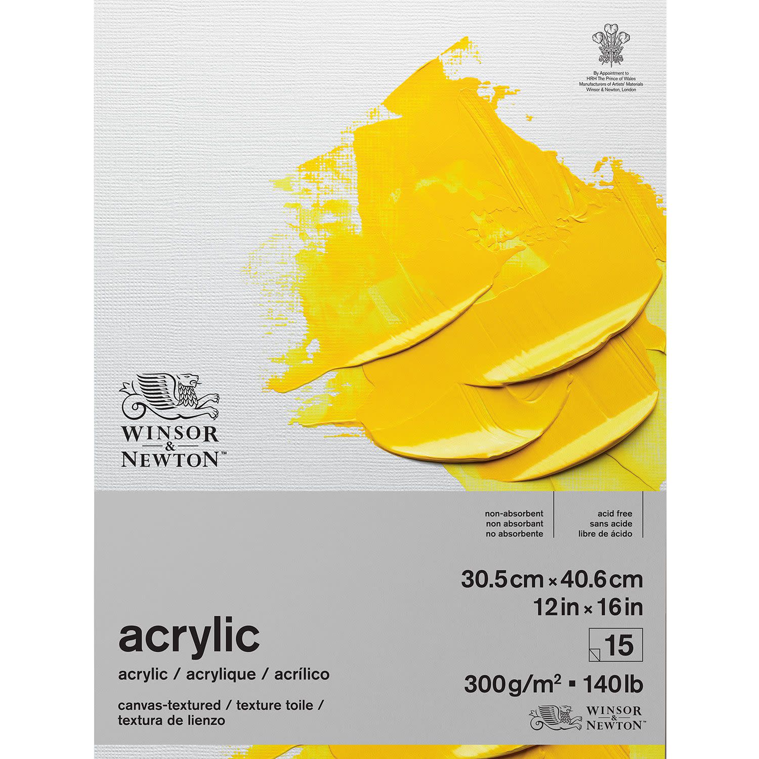 Εικόνα 1 του Winsor & Newton Μπλοκ για ακρυλικά 31x41cm 300gr 15Φύλλων