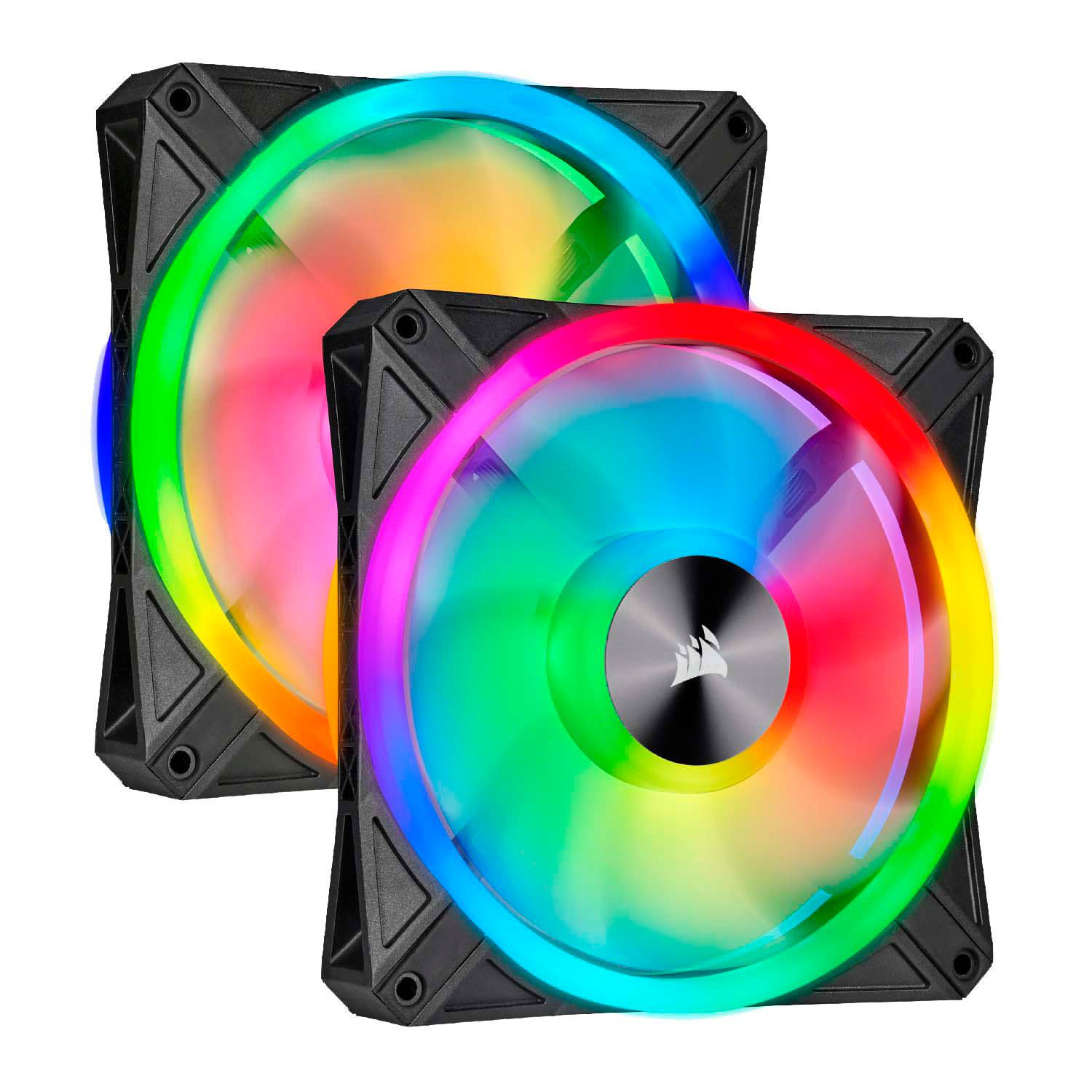 Corsair Fan QL140 RGB Dual Pack Black
