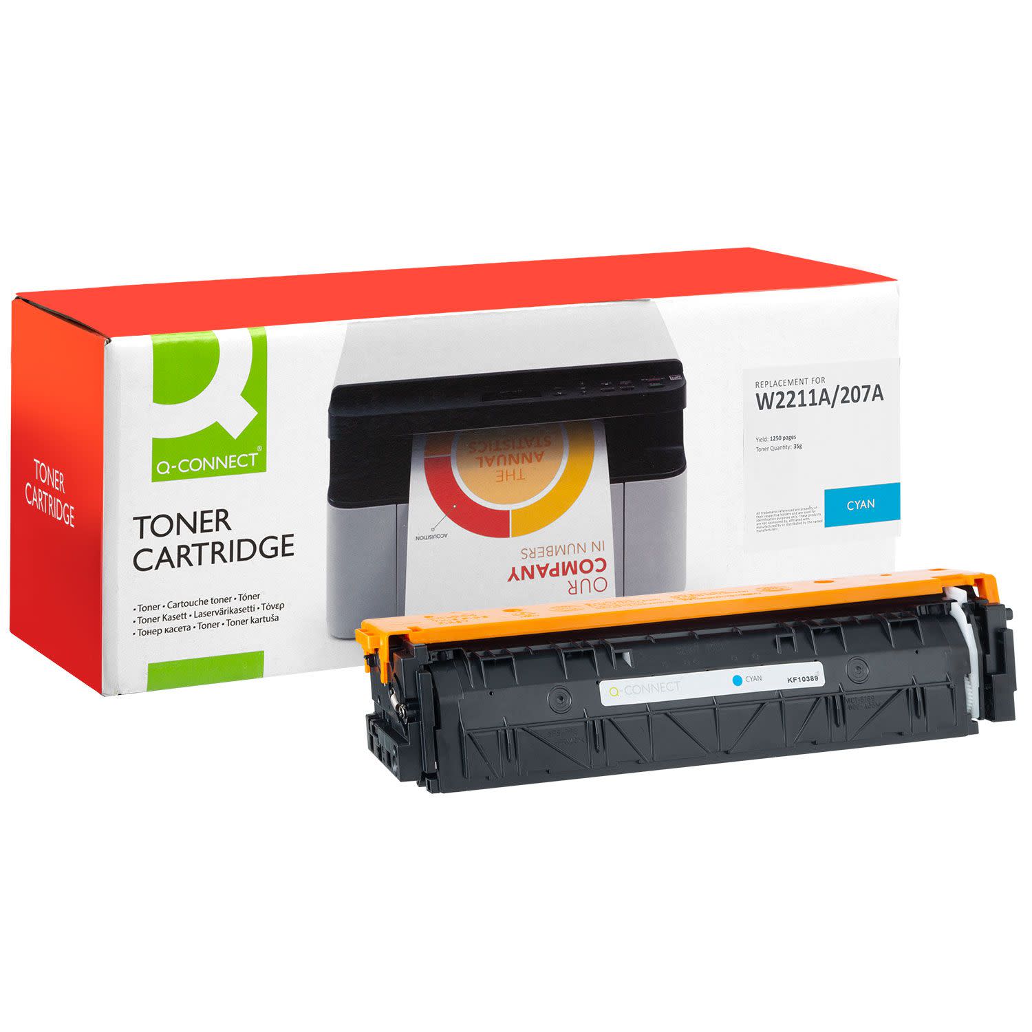 Εικόνα 1 του Toner Q-Connect 207A / W2211A Cyan
