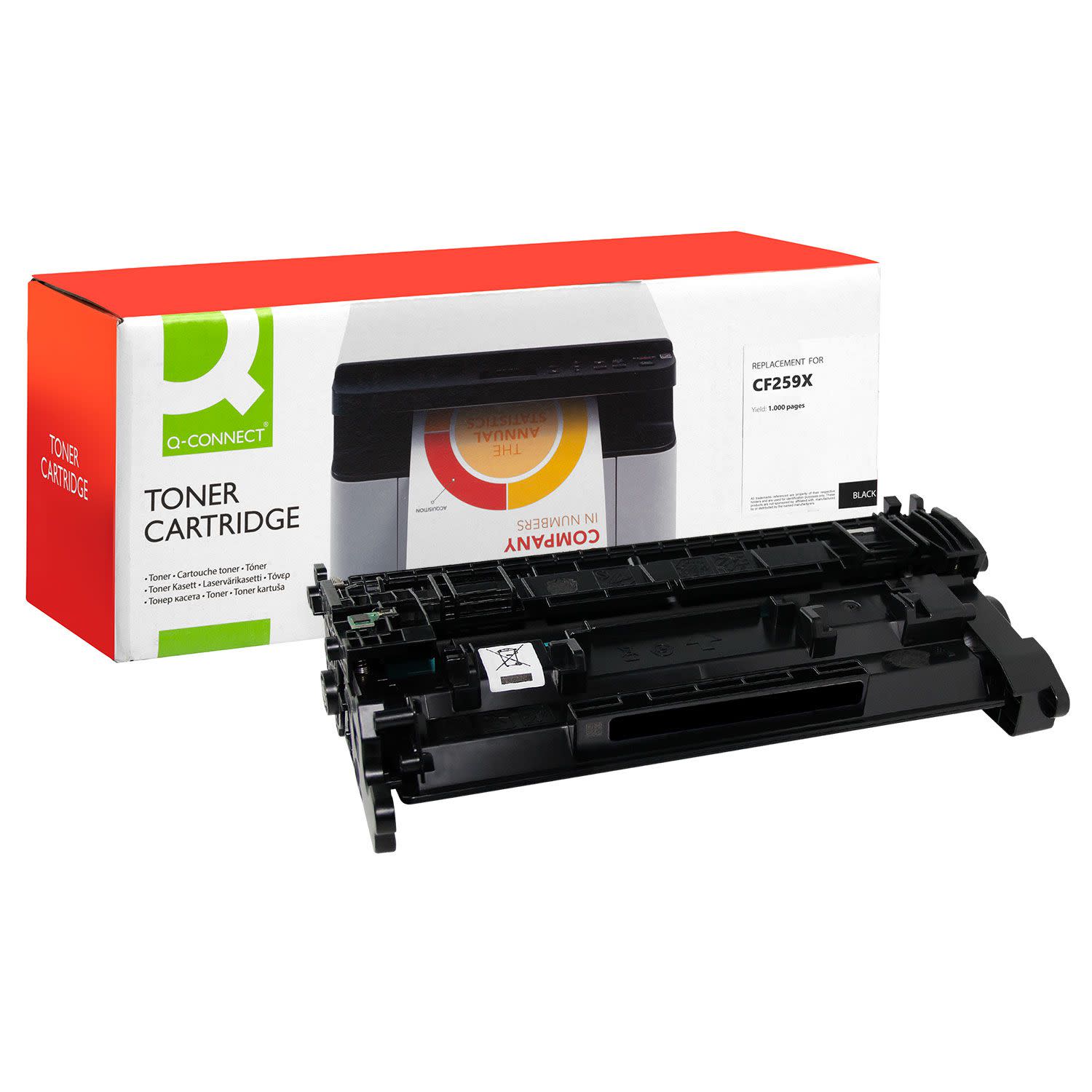 Εικόνα 1 του Toner Q-Connect 59X / CF259X Black