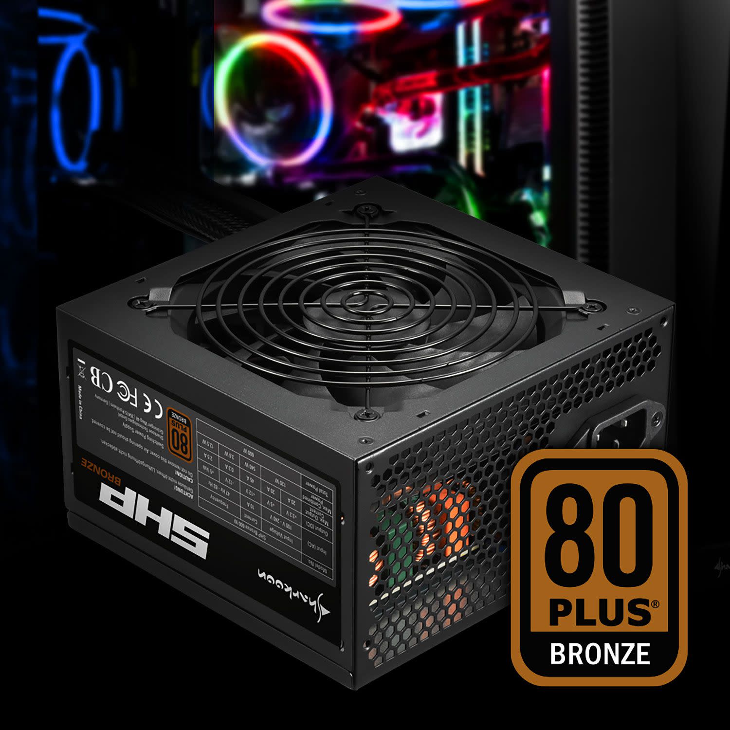 Κάνε κλικ για να δεις την εικόνα 4 του Sharkoon PSU Series 500 W 80+ Bronze