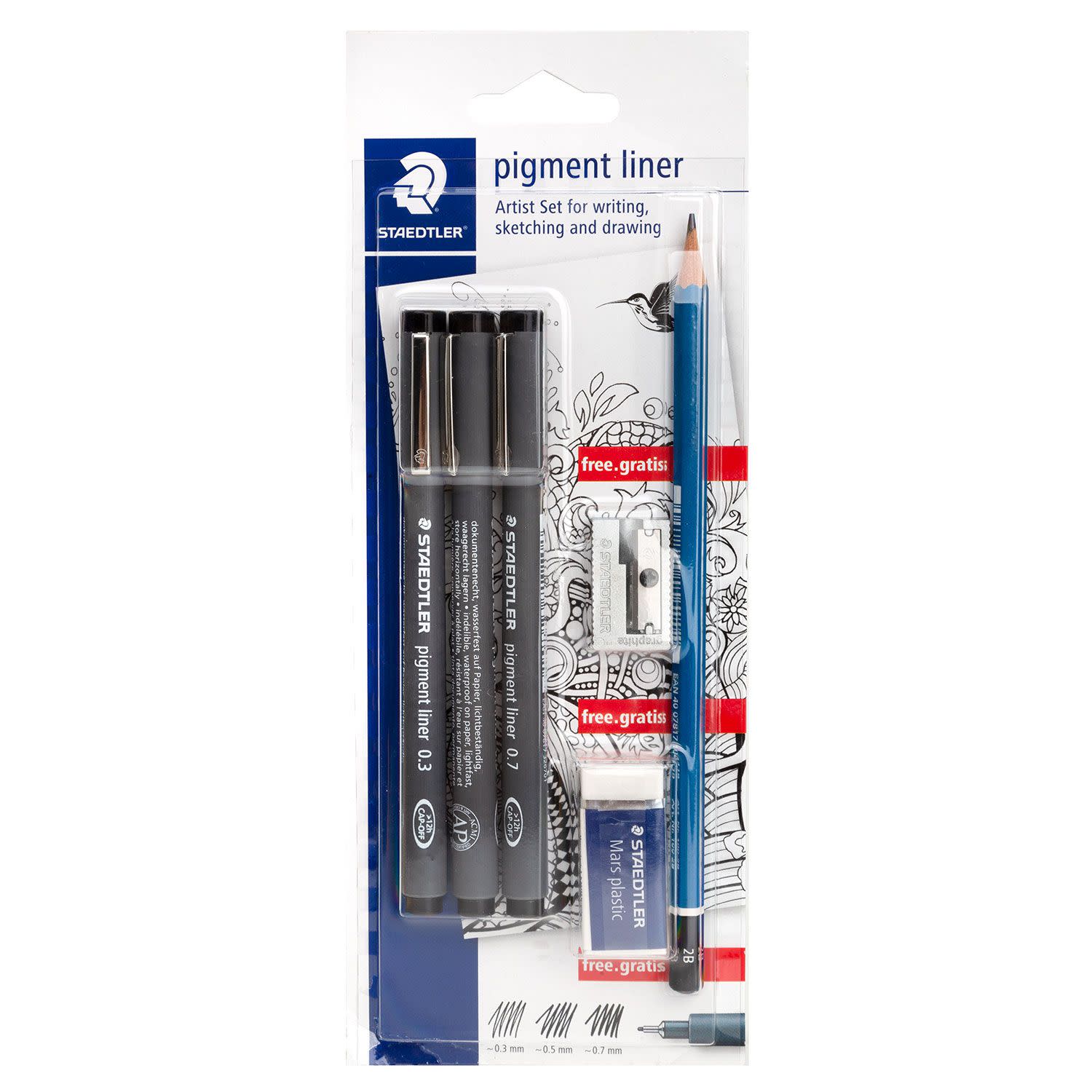 Εικόνα 1 του Staedtler Σετ Γραφής & Σχεδίασης Pigment Liner 6τεμ.