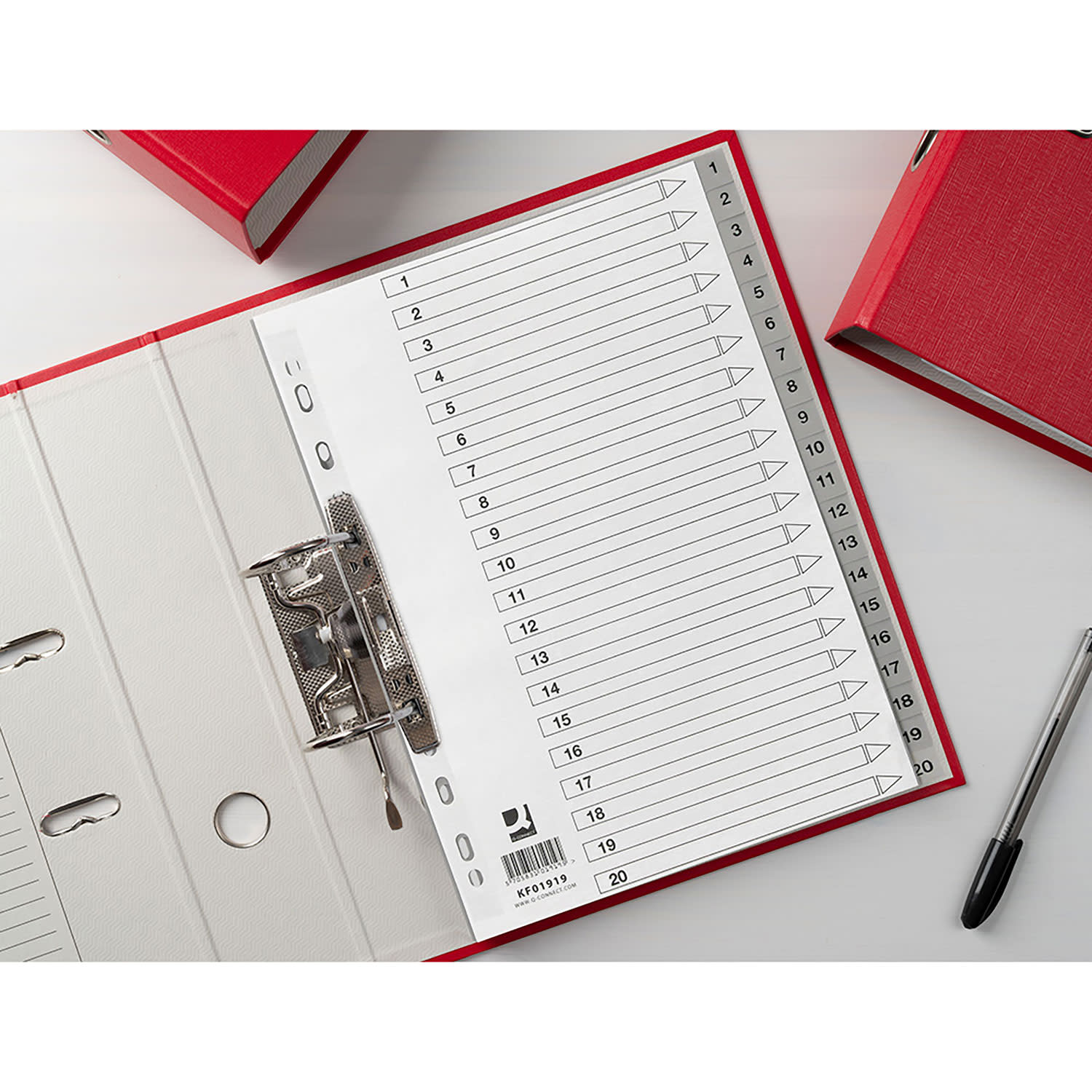 Εικόνα 3 του Q-Connect Διαχωριστικά Αριθμητικά Πλαστικά 1-20 Θέματα Α4