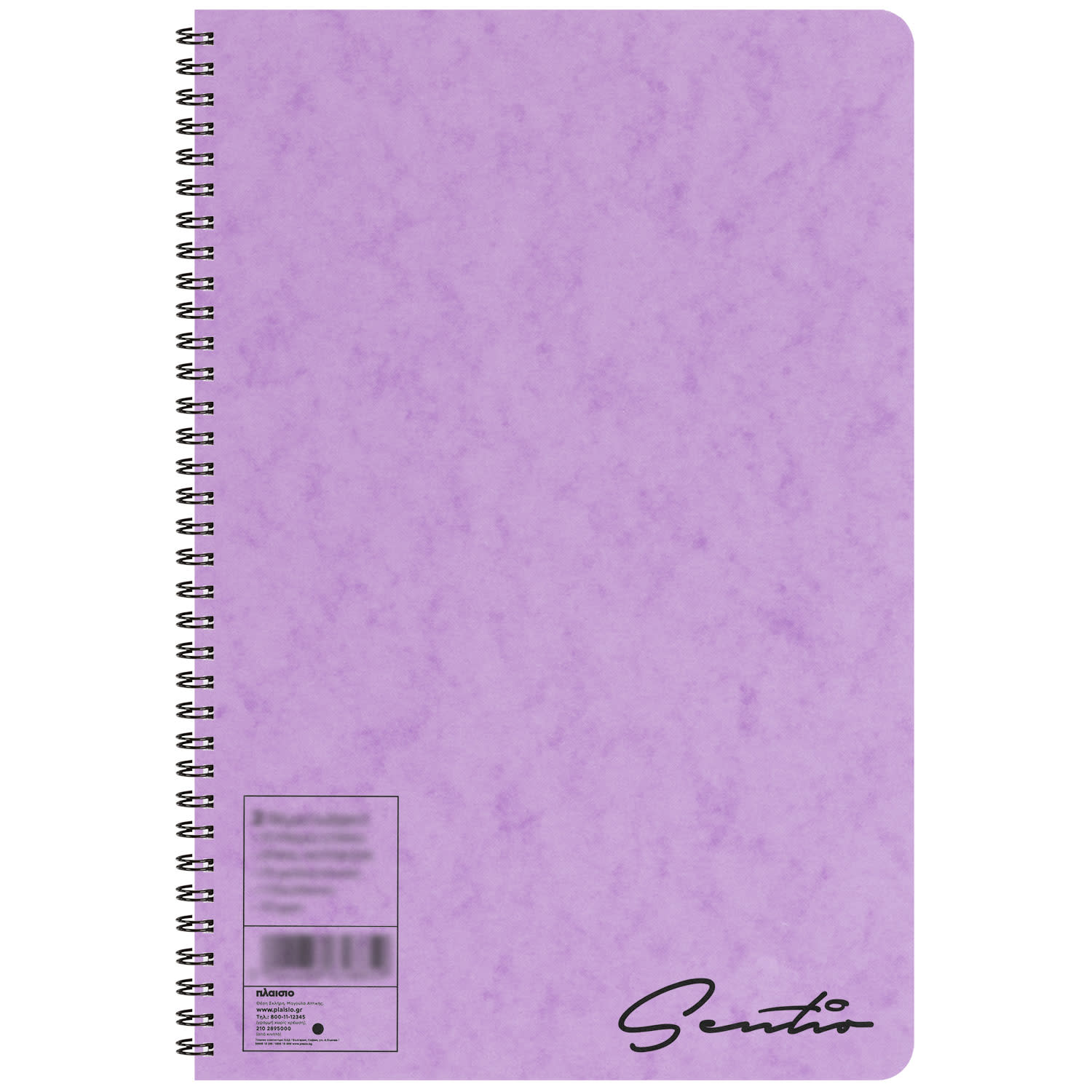 Εικόνα 8 του Sentio Τετράδιο Σπιράλ Ριγέ Πρεσπάν 17x25cm 2 Θεμάτων 70 Φύλλα