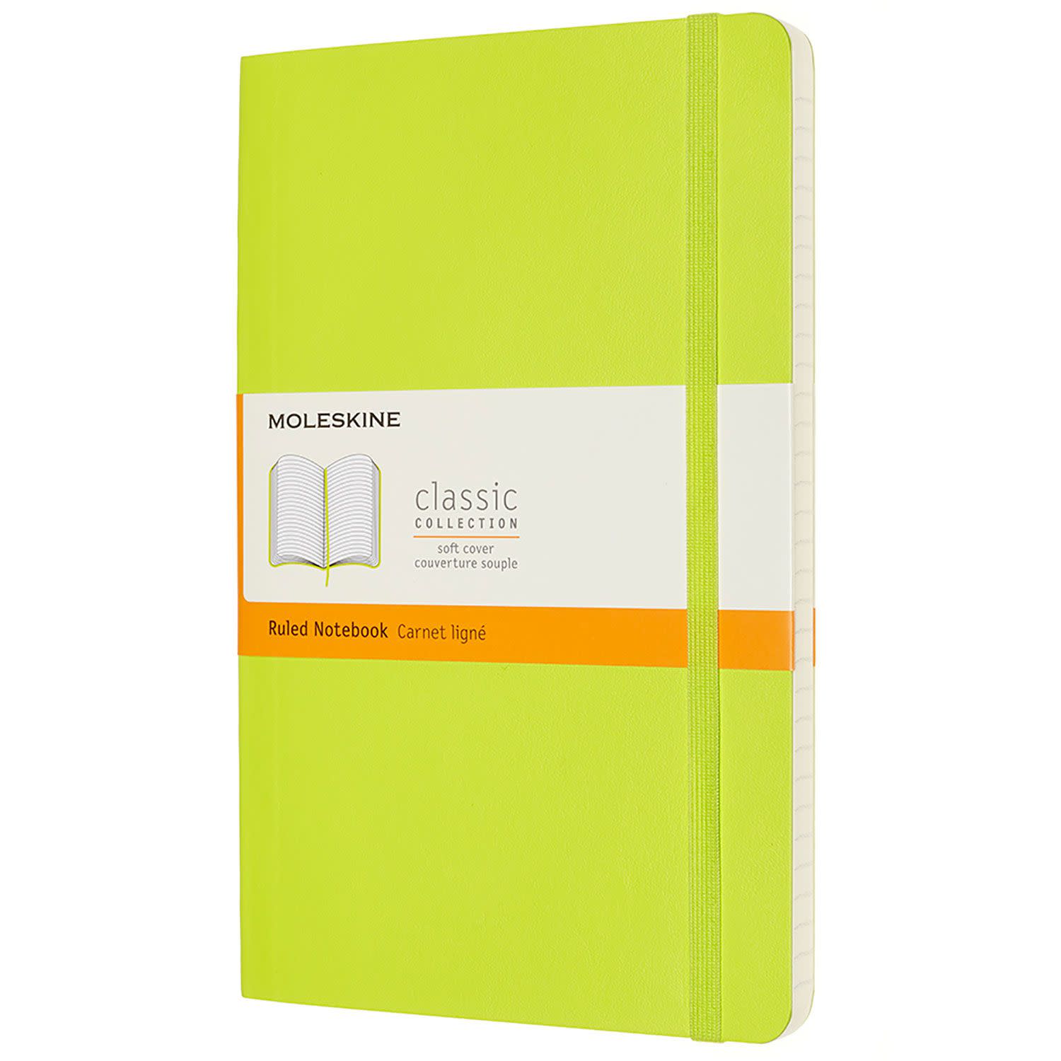 Moleskine Σημειωματάριο Ριγέ Large Lemon Green Με Μαλακό Εξώφυλλο