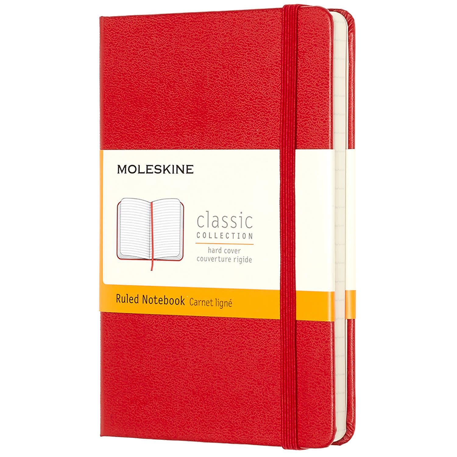 Εικόνα 1 του Moleskine Σημειωματάριο Ριγέ Pocket Κόκκινο Με Σκληρό Εξώφυλλο