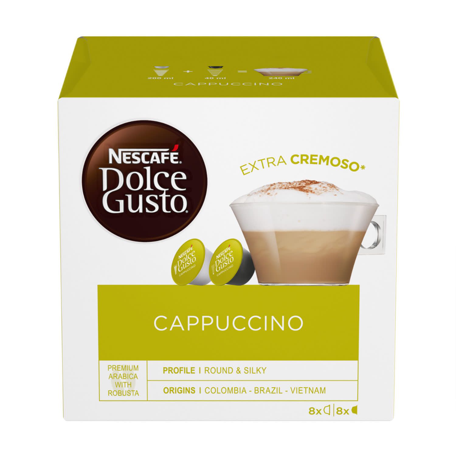 Κάνε κλικ για να δεις την εικόνα 1 του NESCAFE Dolce Gusto Κάψουλες Cappuccino 16 τεμάχια