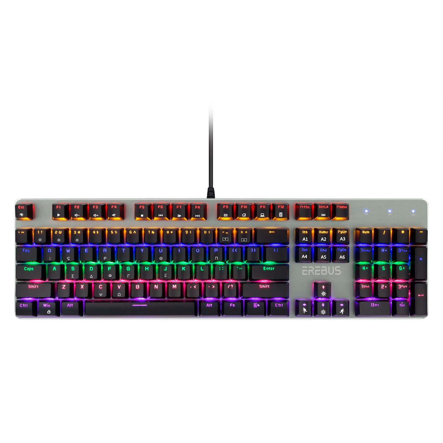 Κάνε κλικ για να δεις την εικόνα 1 του Turbo-X Πληκτρολόγιο Erebus ΙΙ Rainbow Ενσύρματο