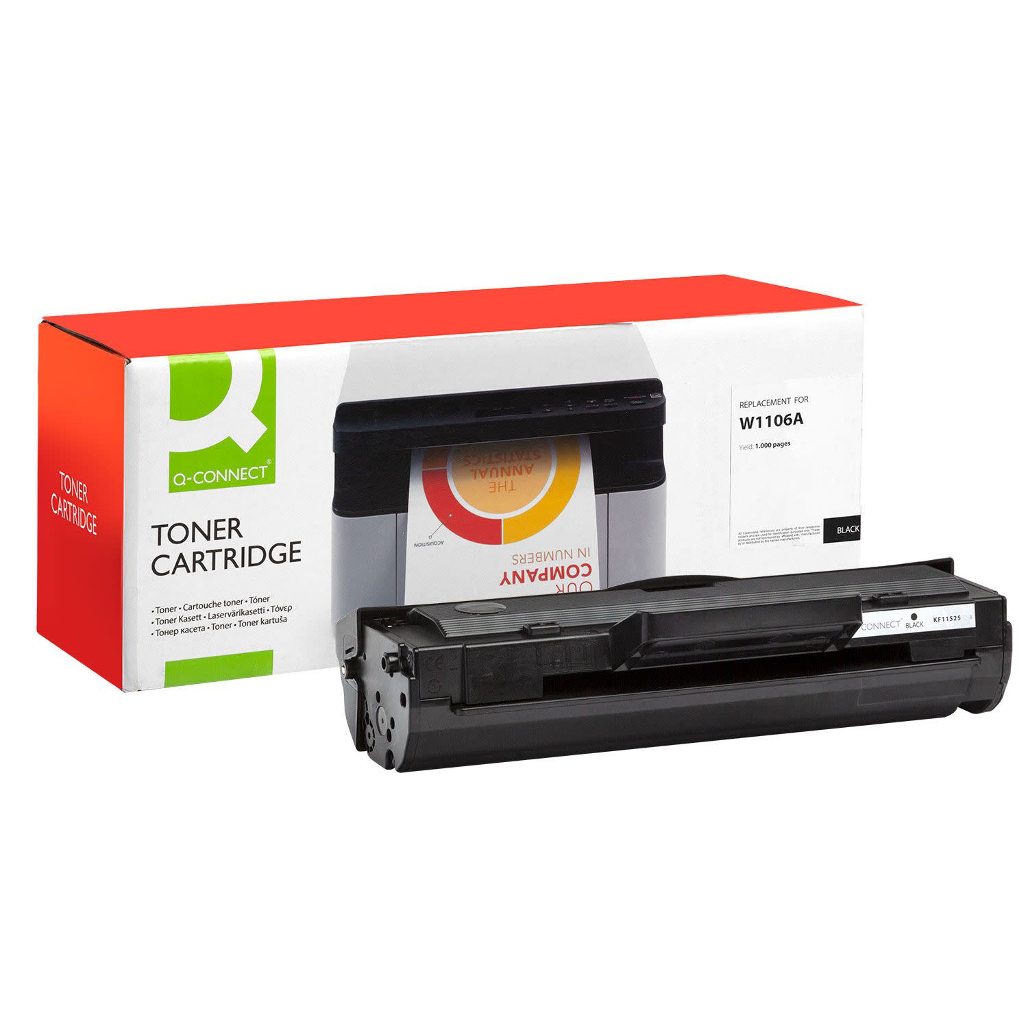Εικόνα 1 του Toner Q-Connect 106A / W1106A Black