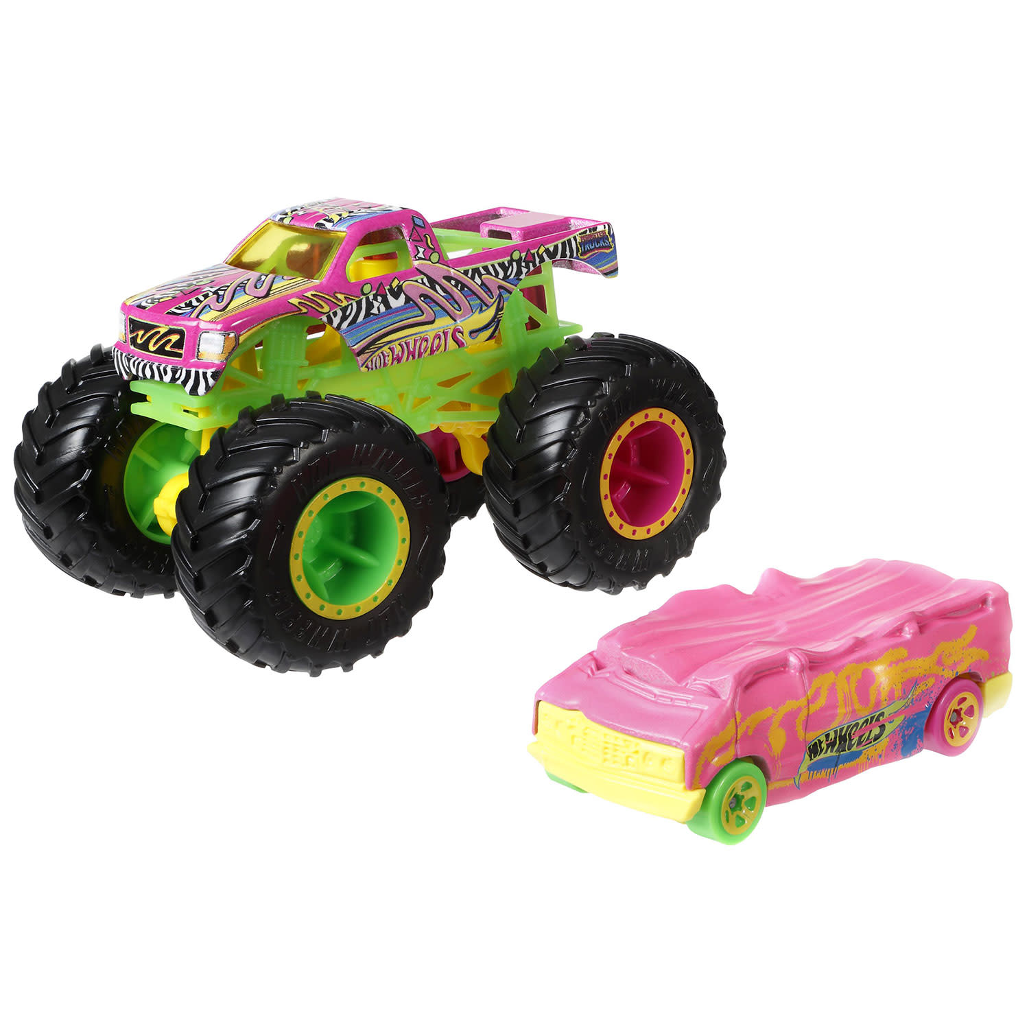 Εικόνα 11 του Hot Wheels Όχημα Monster Trucks  Mε Αυτοκινητάκι