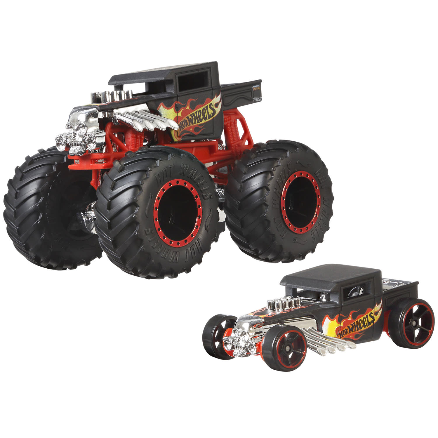 Εικόνα 18 του Hot Wheels Όχημα Monster Trucks  Mε Αυτοκινητάκι