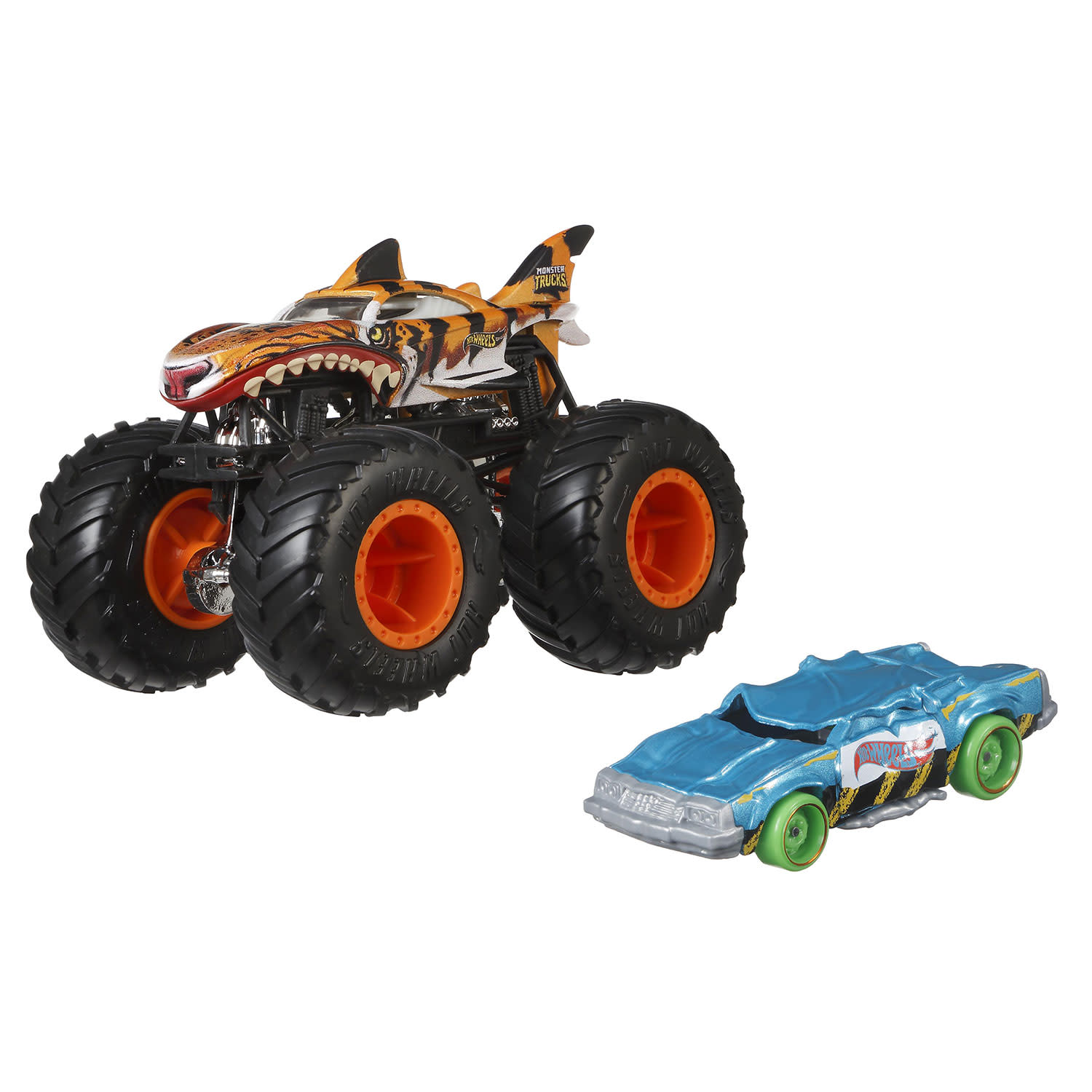 Εικόνα 6 του Hot Wheels Όχημα Monster Trucks  Mε Αυτοκινητάκι