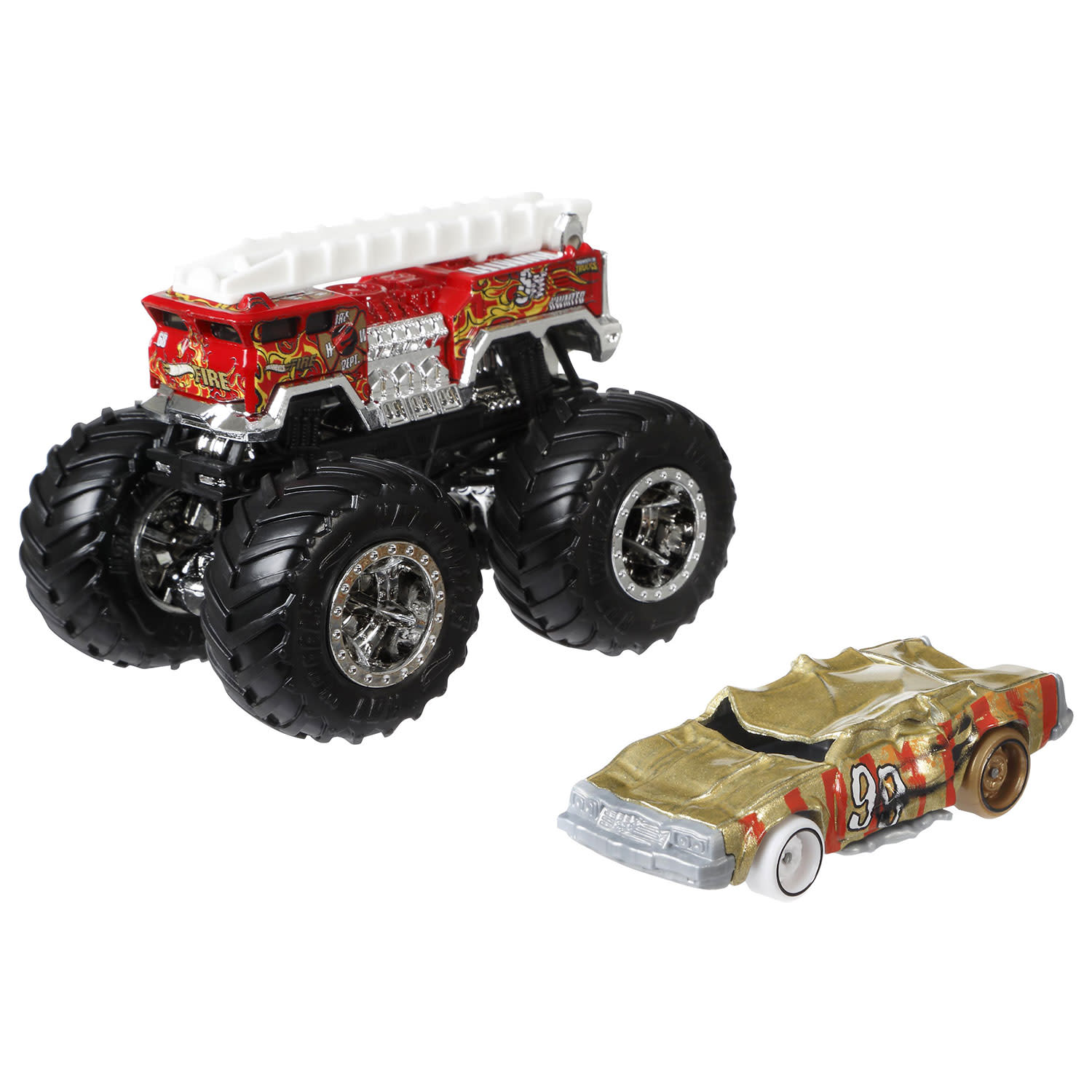 Εικόνα 10 του Hot Wheels Όχημα Monster Trucks  Mε Αυτοκινητάκι