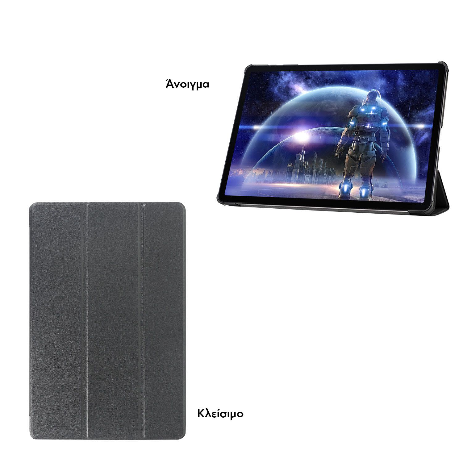 Εικόνα 5 του Sentio Θήκη Book Cover για tablet Galaxy Tab S7+/S7 FE/S8+ 12.4" Γκρι