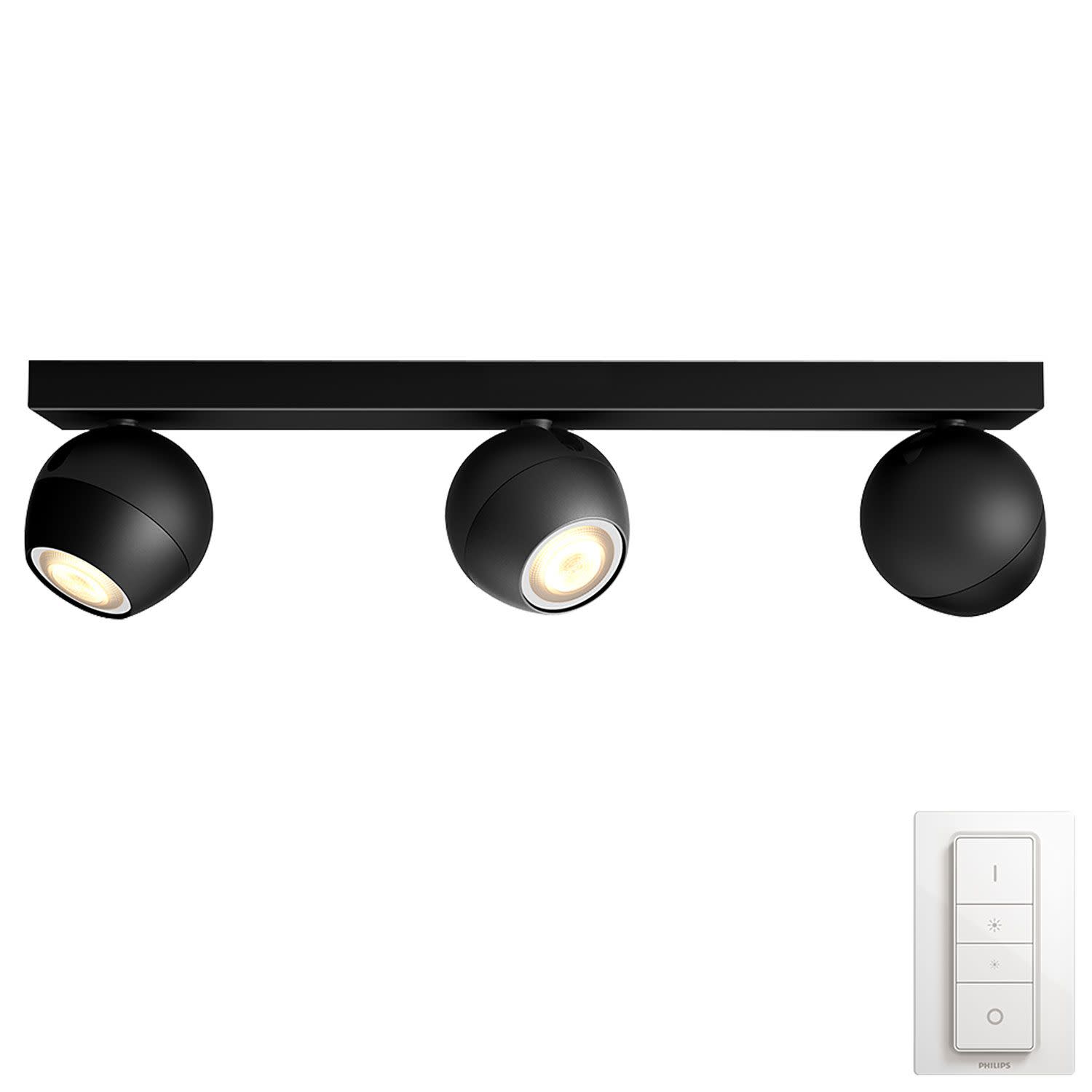Κάνε κλικ για να δεις την εικόνα 1 του Philips Buckram Hue bar/tube black 3x5W 230V